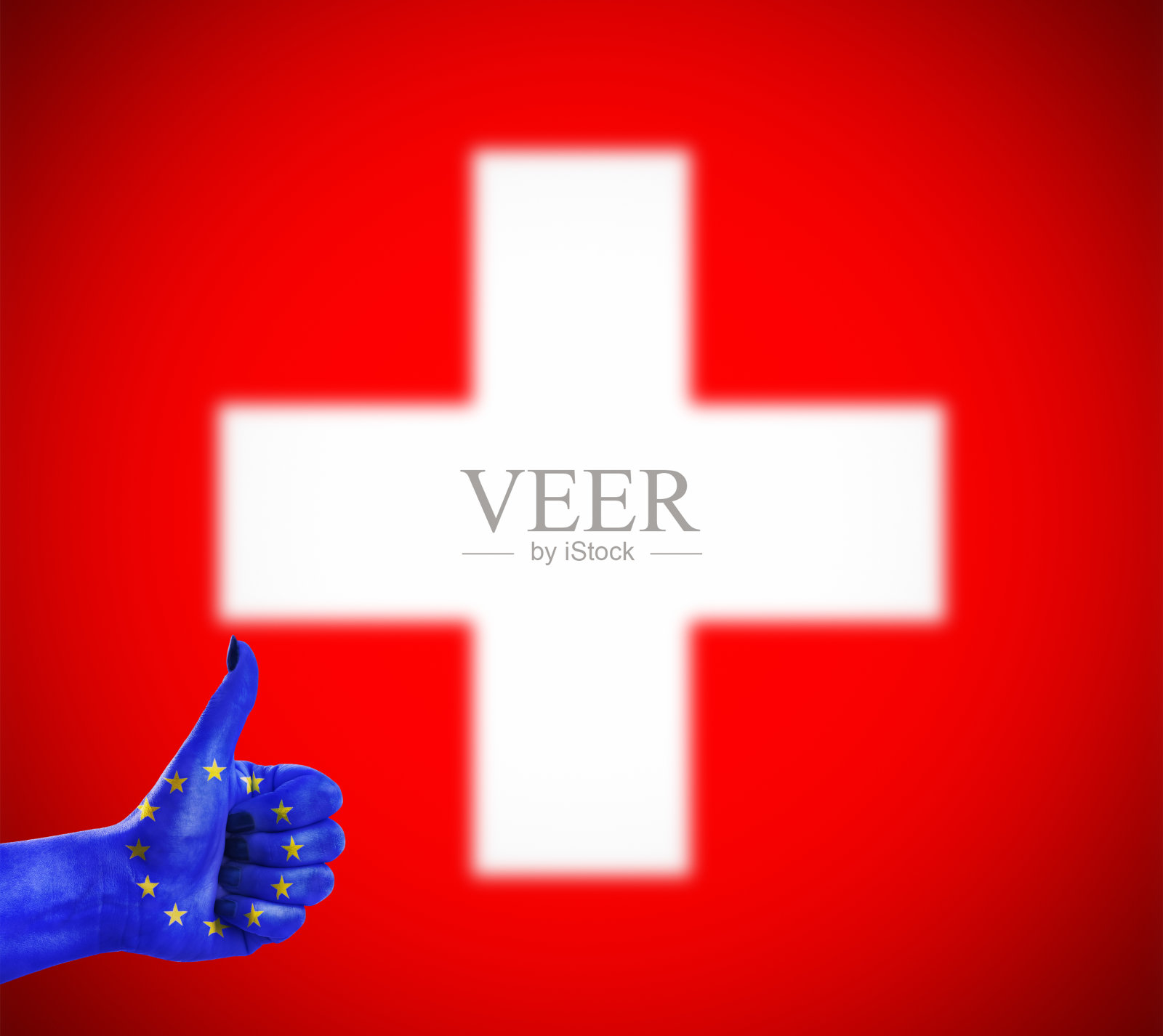 欧洲联盟对瑞士的积极态度照片摄影图片