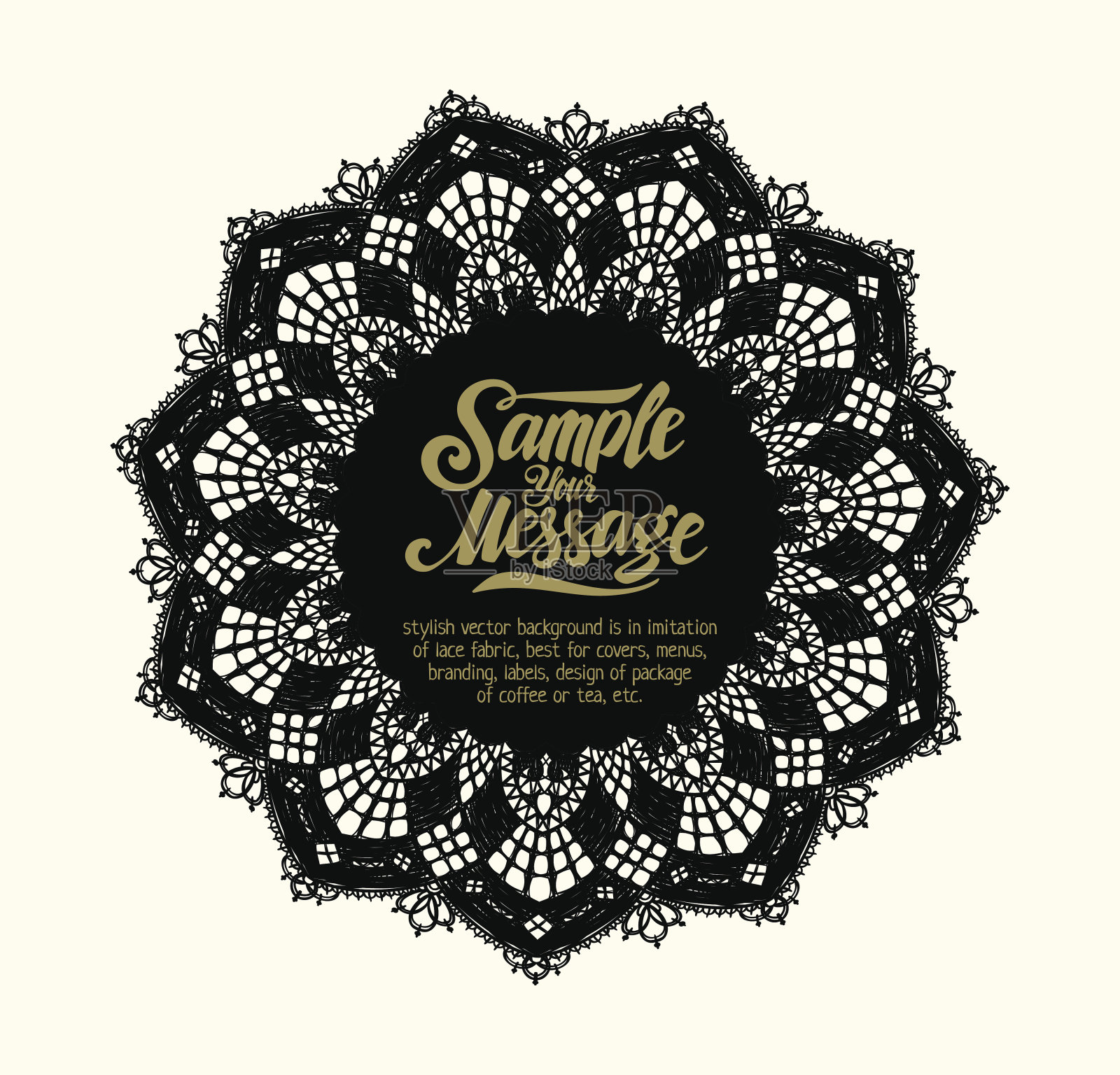 花边向量背景插画图片素材