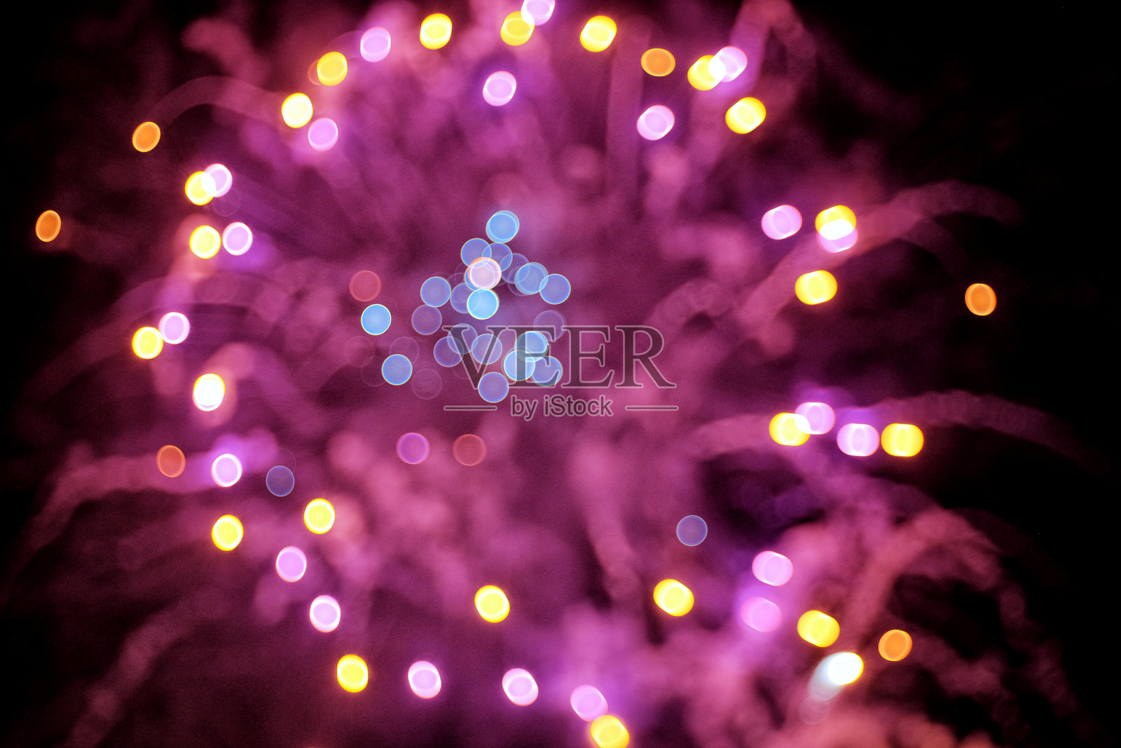 散焦烟花照片摄影图片