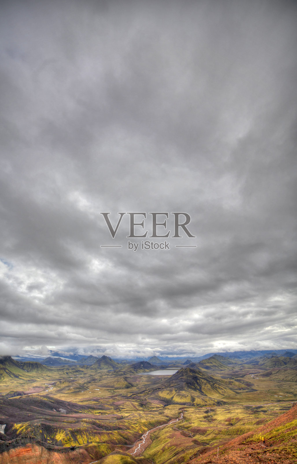 火山景观- landmanalaugar，冰岛照片摄影图片