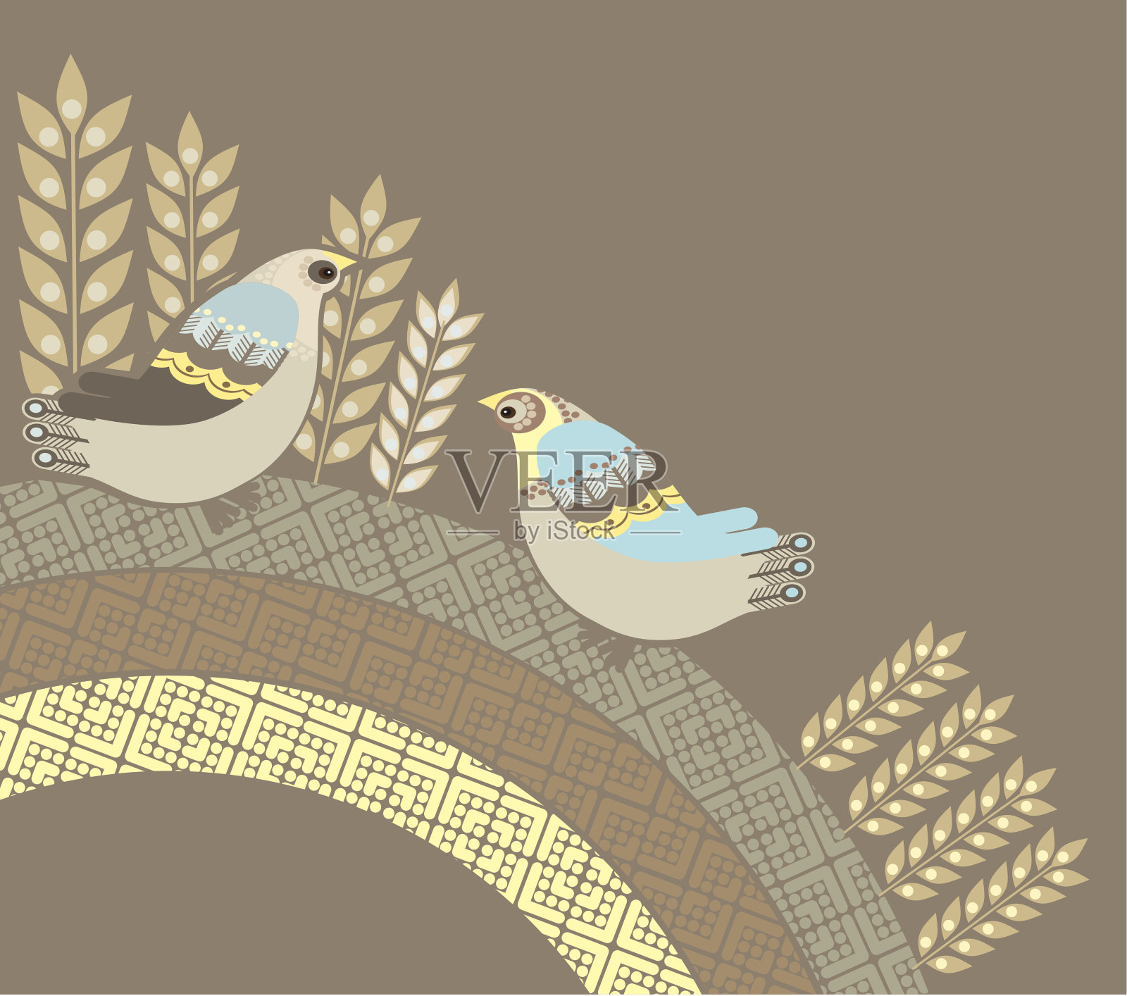 鸟类矢量图插画图片素材