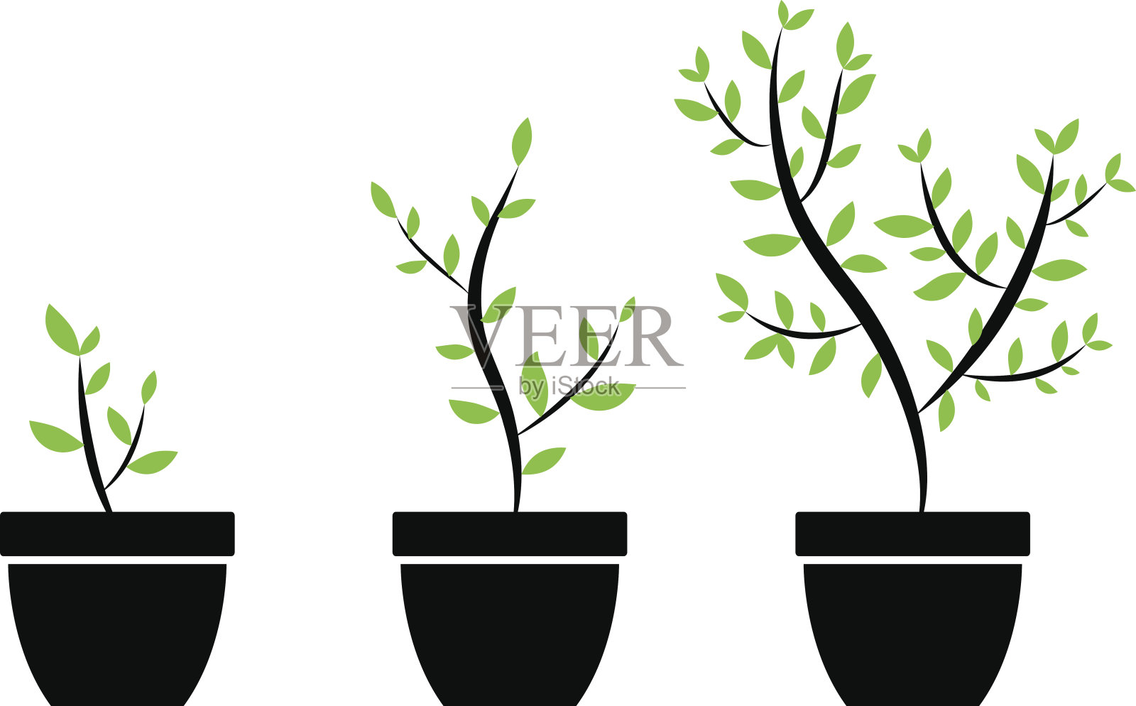 植物图标设计元素图片