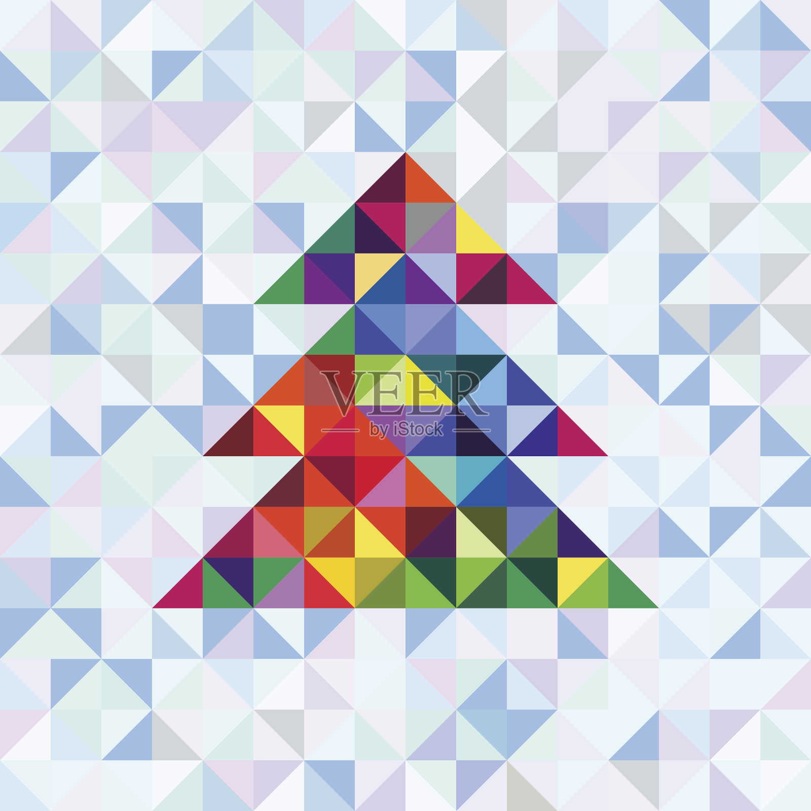 有圣诞树和装饰品的圣诞卡。向量插画图片素材