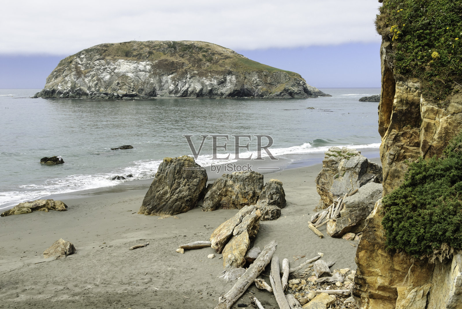 加州的海岸线照片摄影图片