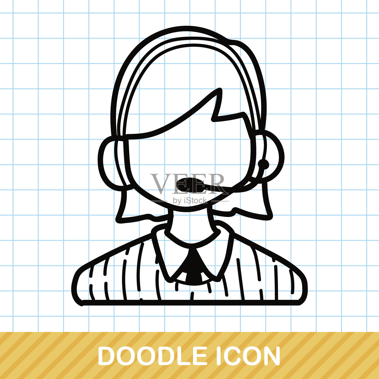 职业个性涂鸦插画图片素材