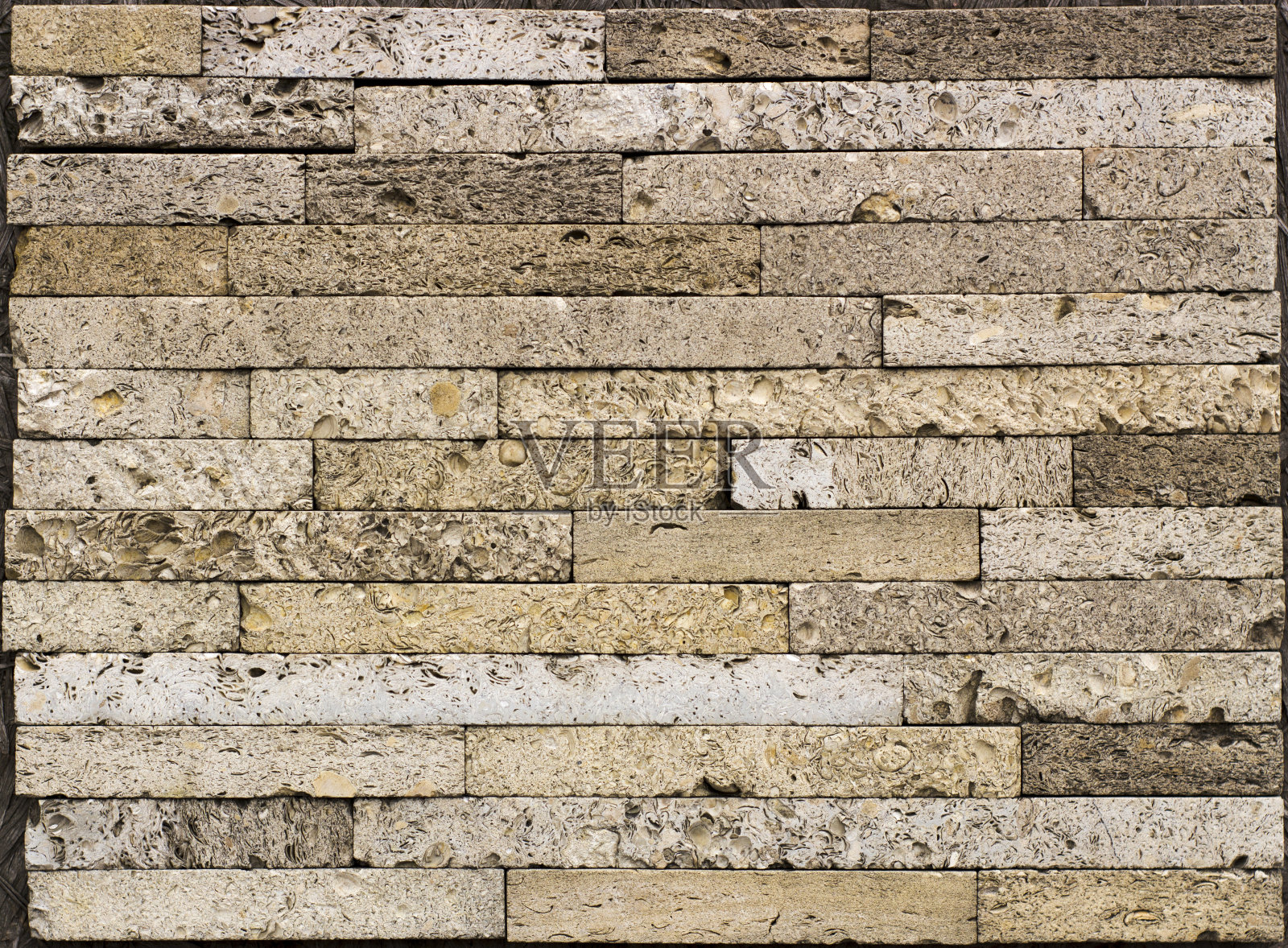 贝壳灰岩背景。垃圾化石石灰石纹理照片摄影图片