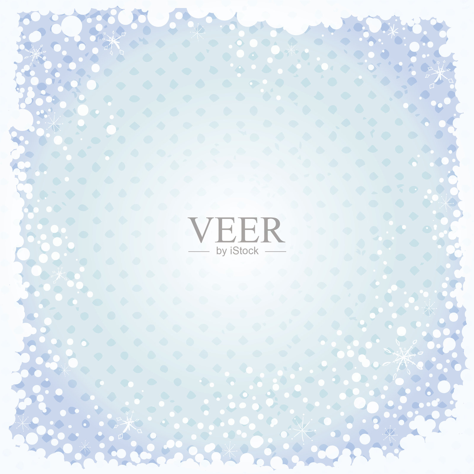 抽象的冬季背景与雪花。插画图片素材