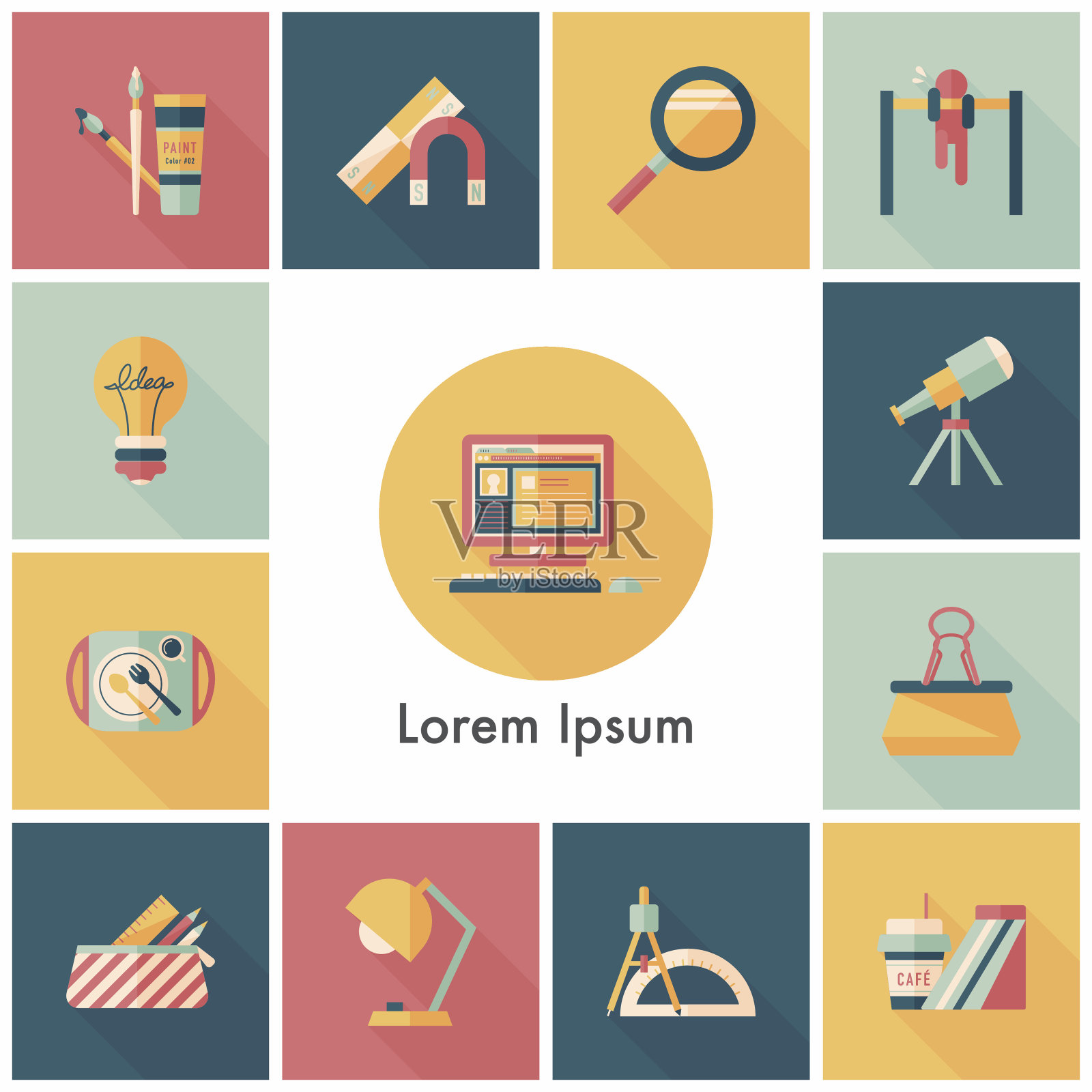 学校和教育图标集图标素材