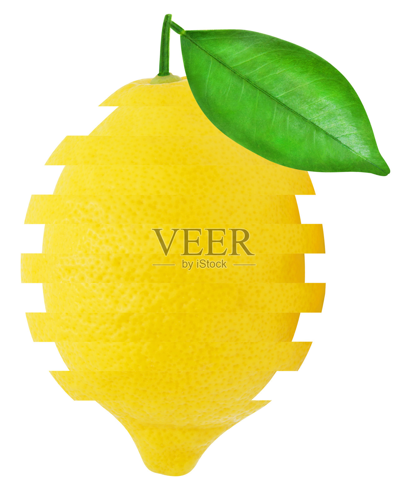 多汁的切片柠檬孤立在白色背景上照片摄影图片