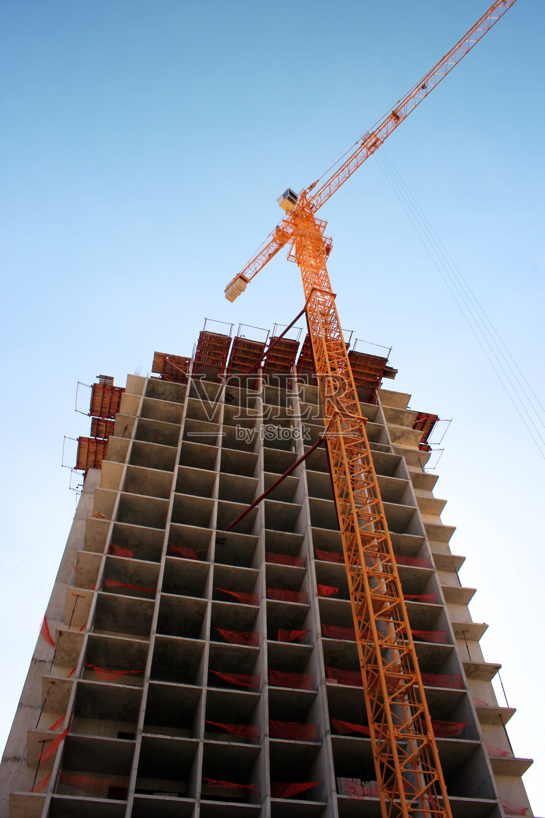 混凝土高层建筑工地照片摄影图片