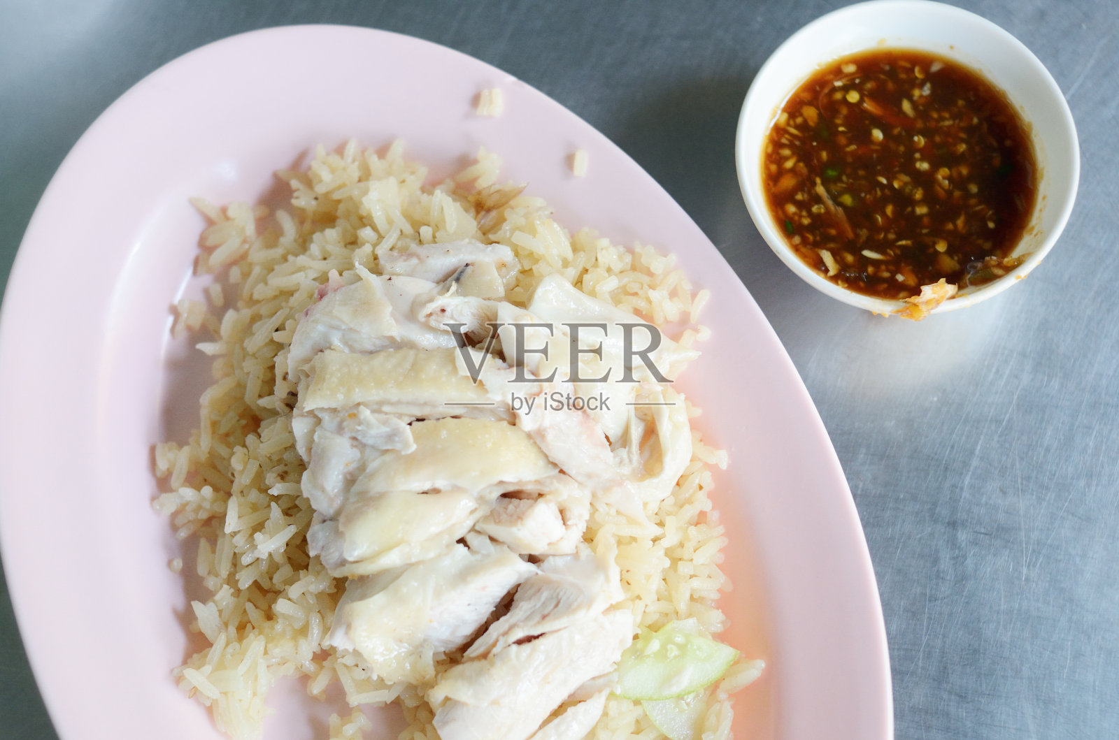 海南风味去骨切片鸡照片摄影图片