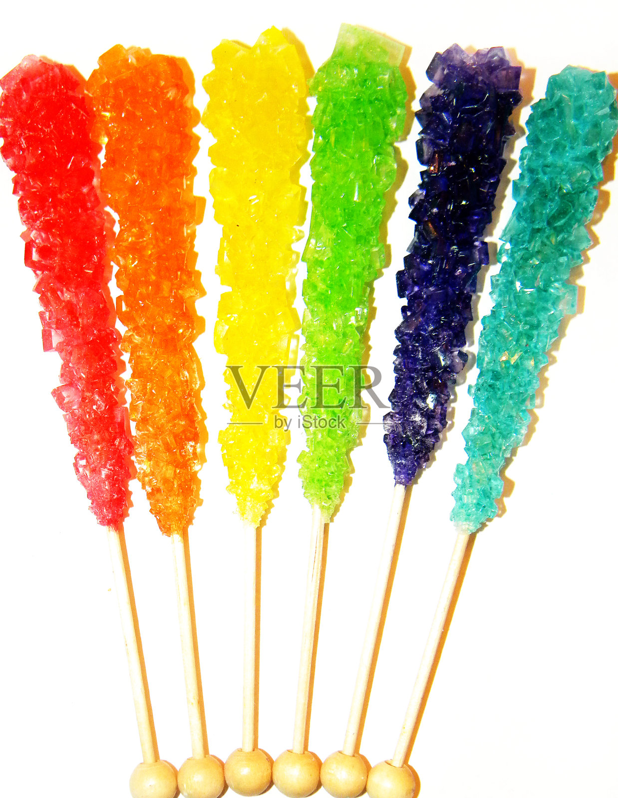 彩虹冰糖照片摄影图片