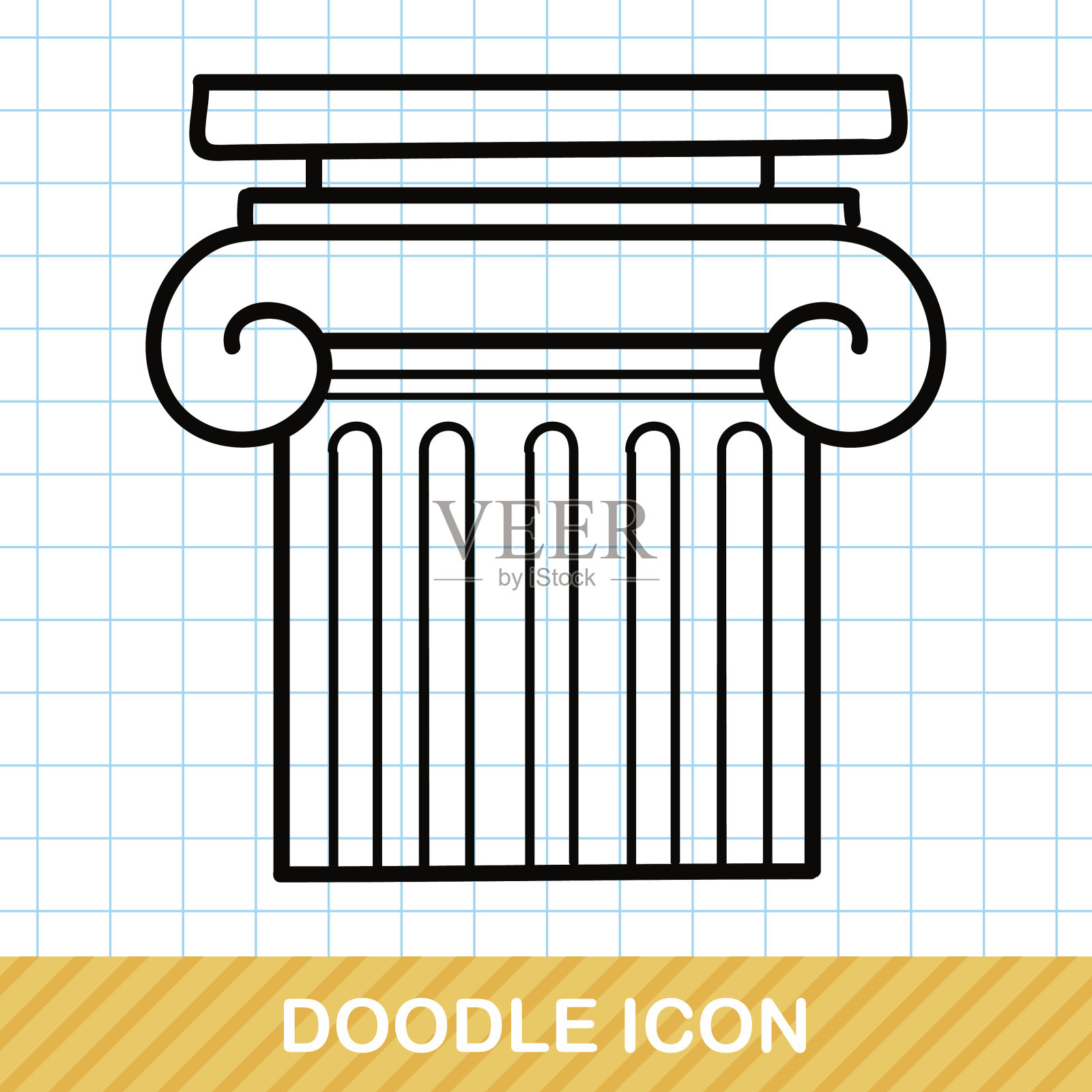 架构涂鸦插画图片素材