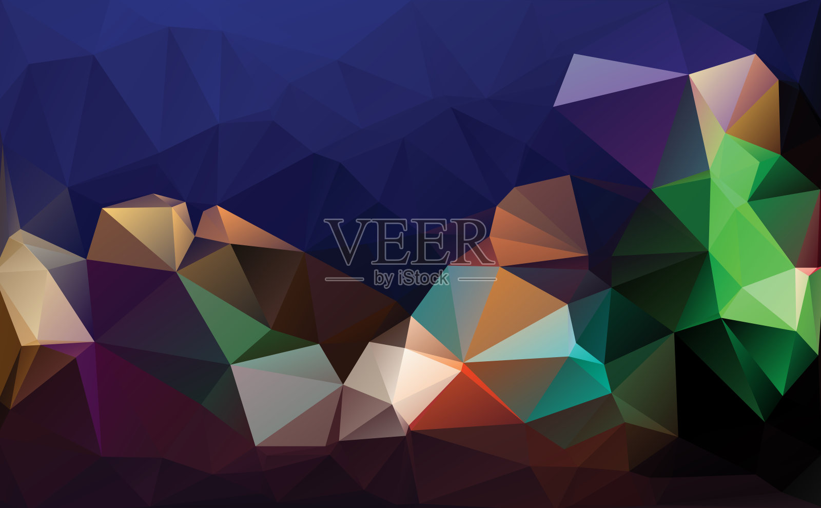 抽象几何多边形图案照片摄影图片