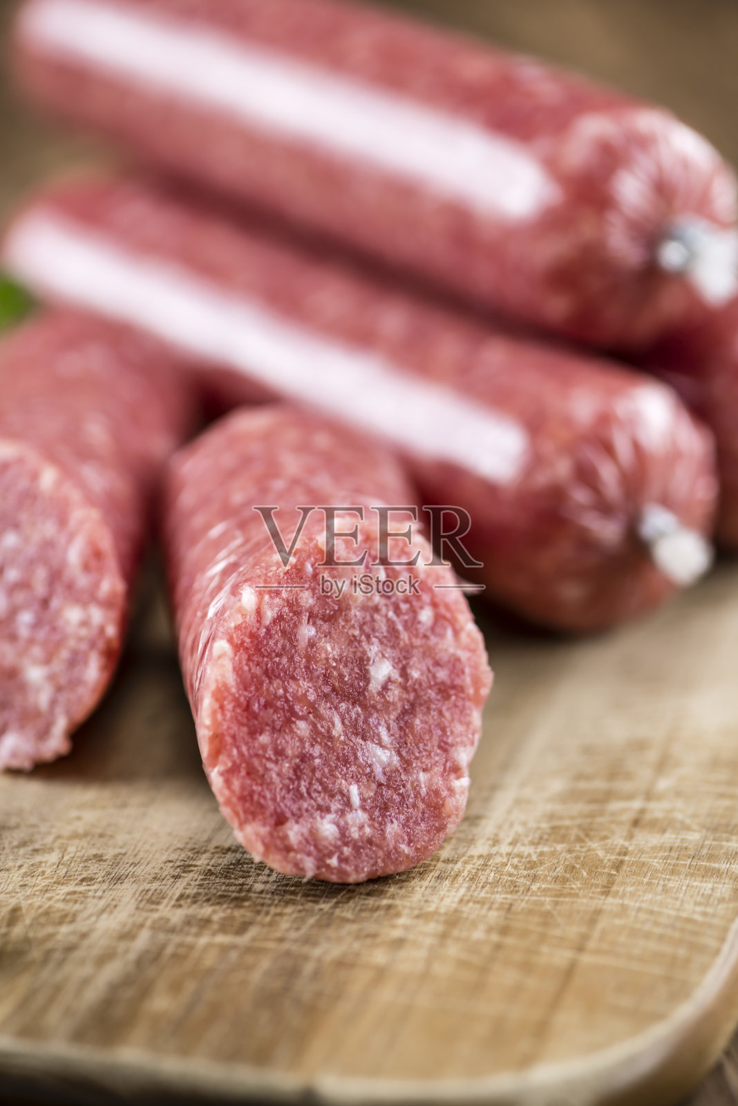 德国Mettwurst(选择性聚焦)照片摄影图片