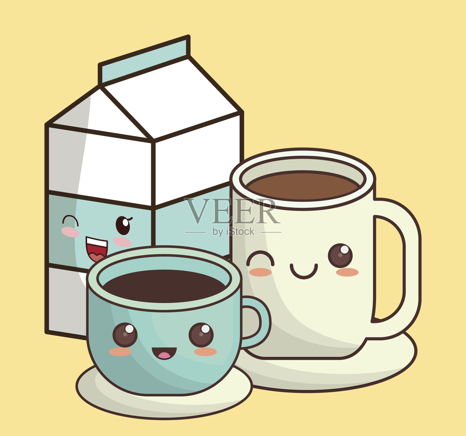 卡哇伊食品图标形象设计元素图片