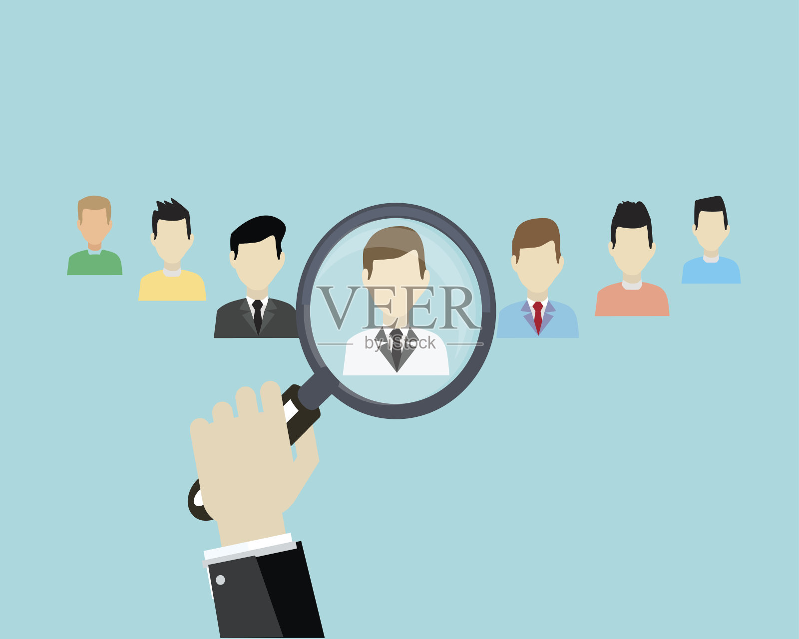 牵手插画图片素材