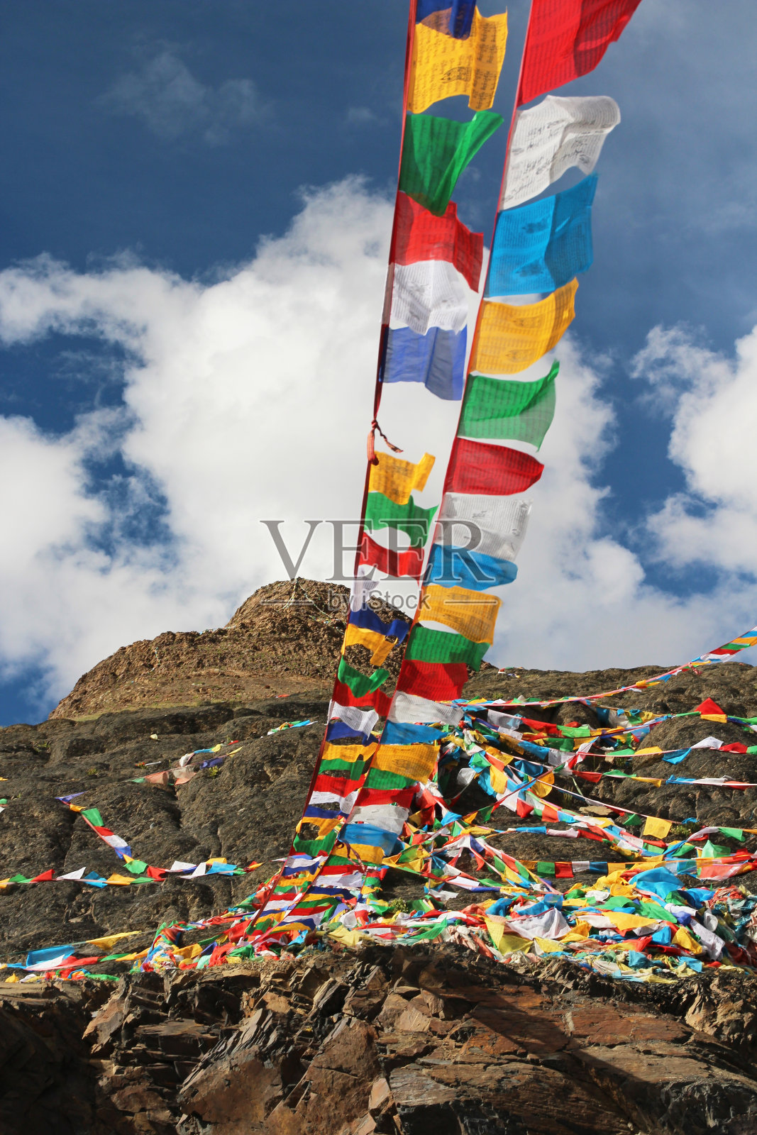 祈祷旗帜照片摄影图片