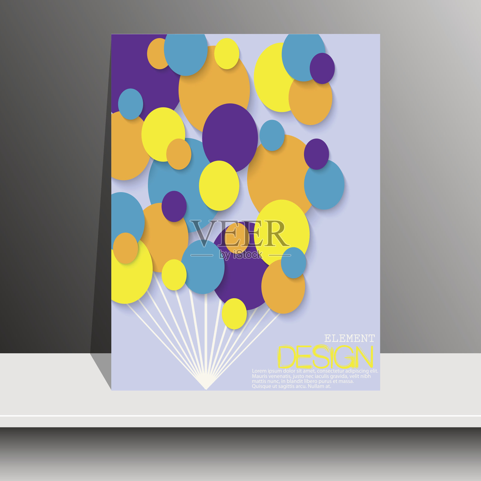 杂志封面与彩色纸。传单,书设计模板素材