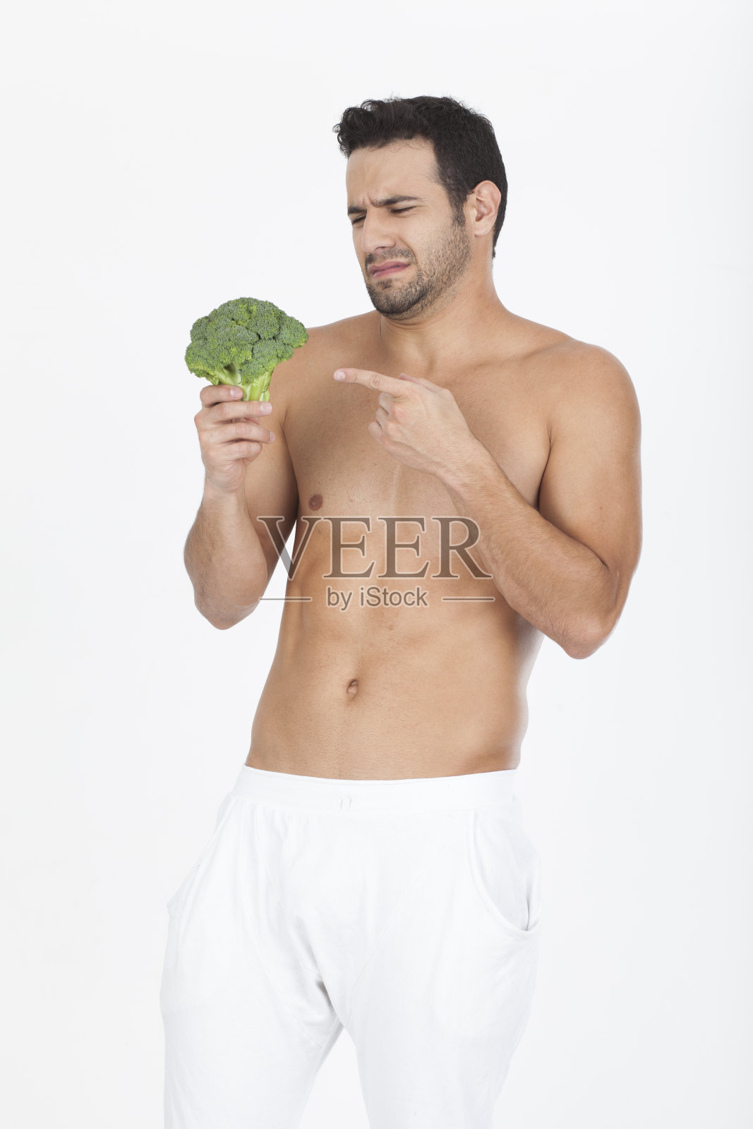 我讨厌西兰花照片摄影图片