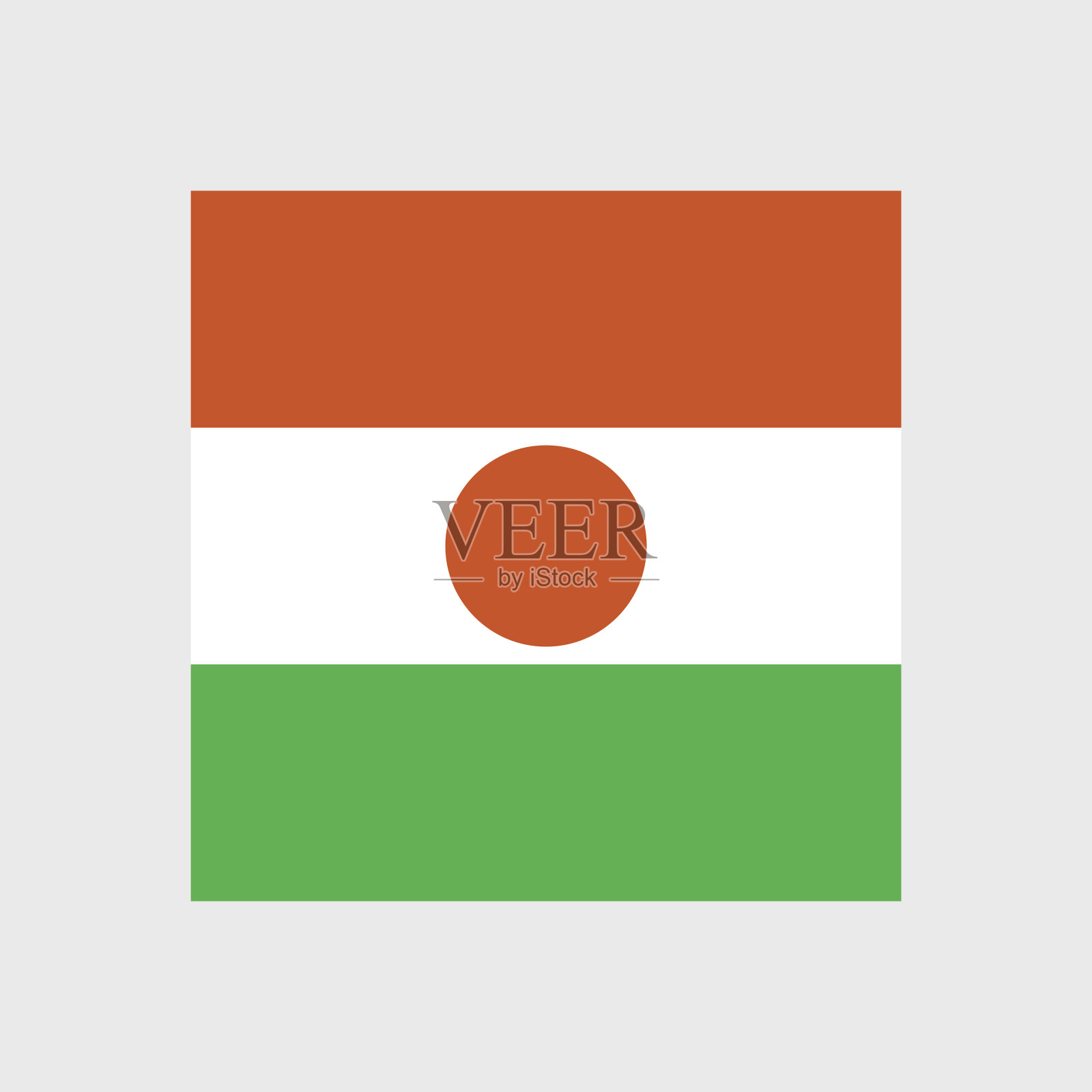 尼日尔国旗插画图片素材