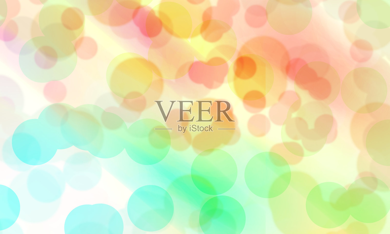 散景抽象彩色背景色调柔和，插画插画图片素材