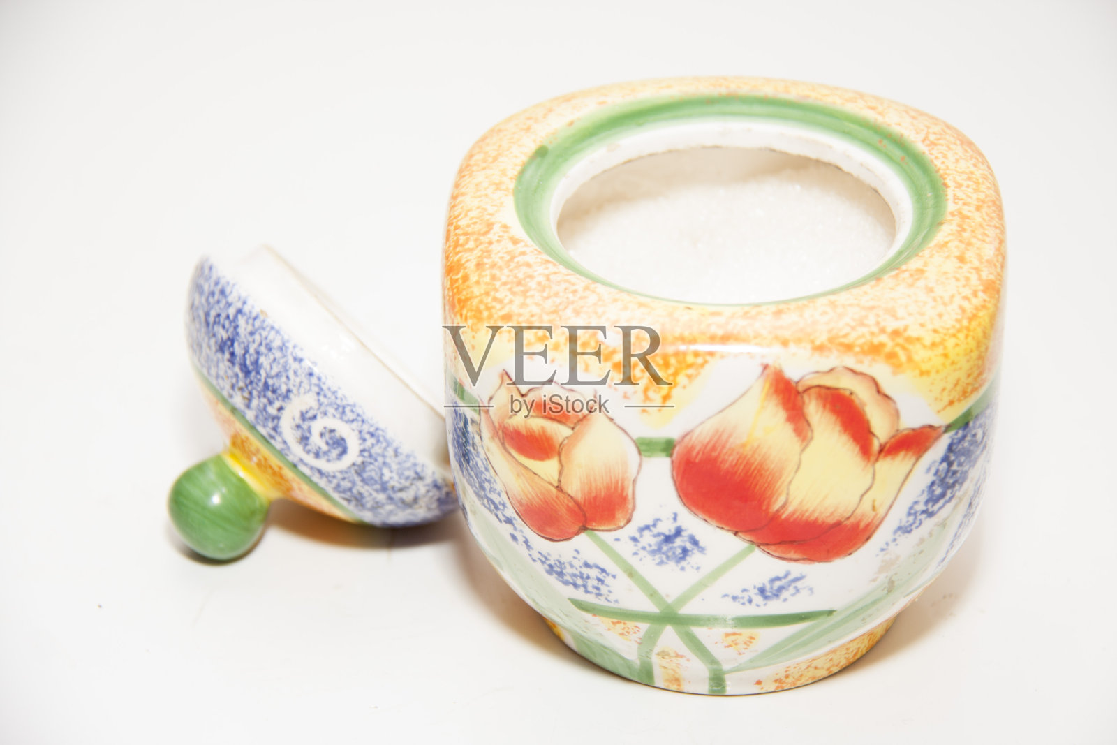 橘子糖碗茶照片摄影图片