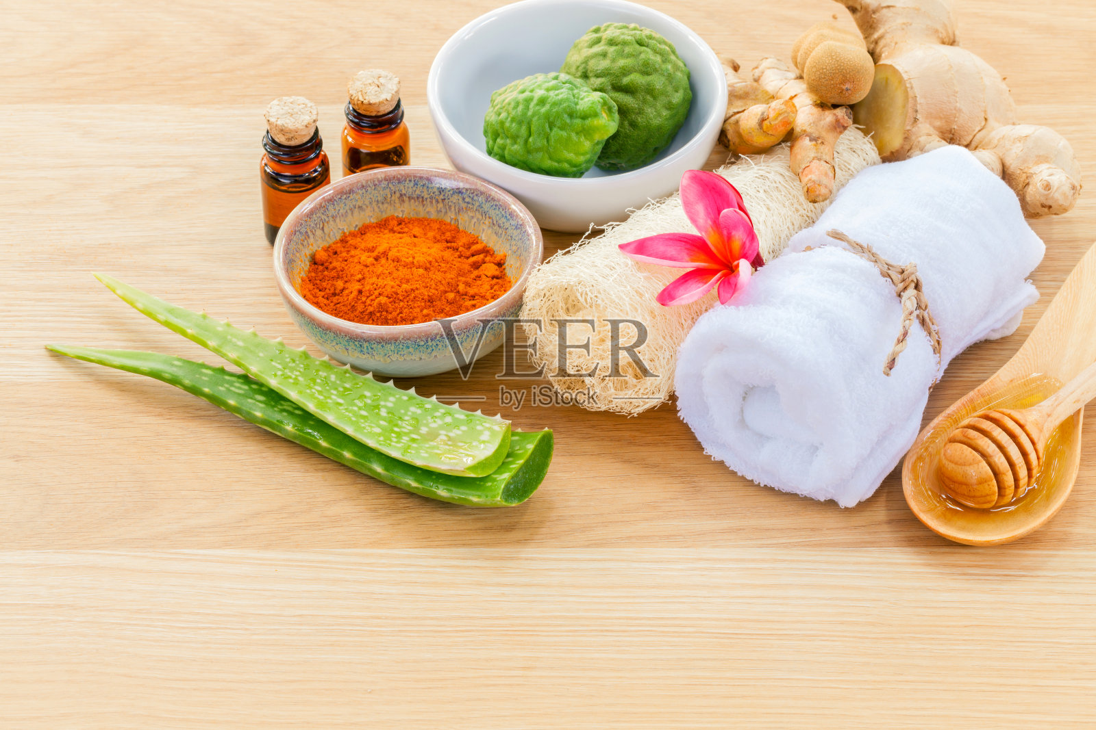 泰国传统护肤成分。照片摄影图片