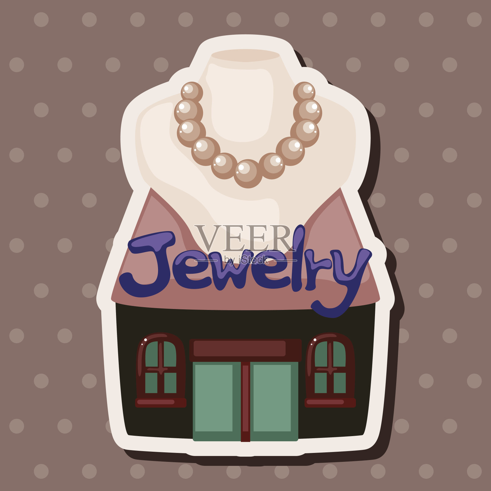 店铺店铺主题元素插画图片素材