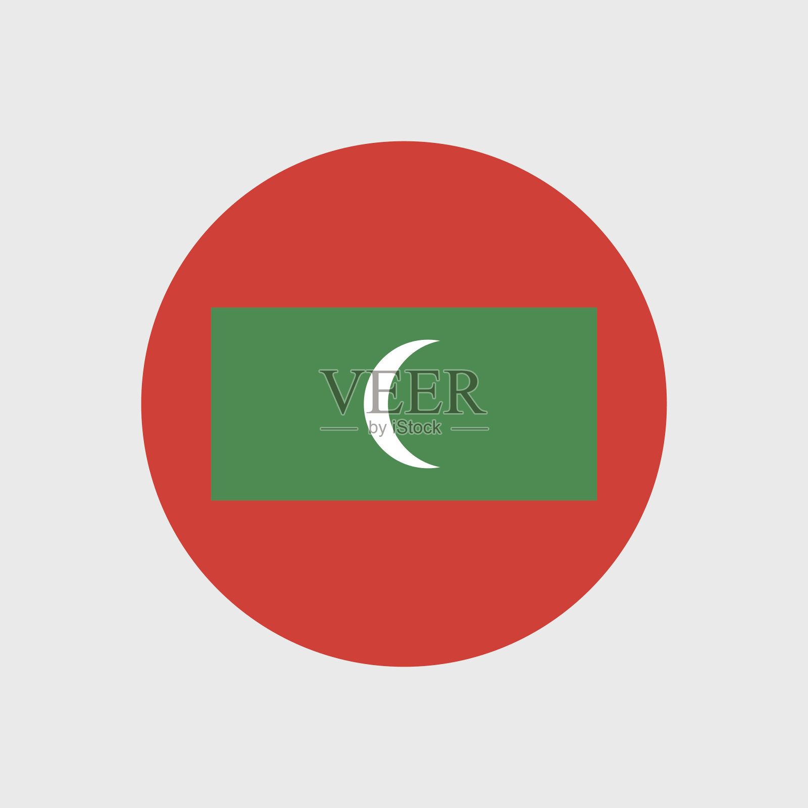 马尔代夫国旗插画图片素材