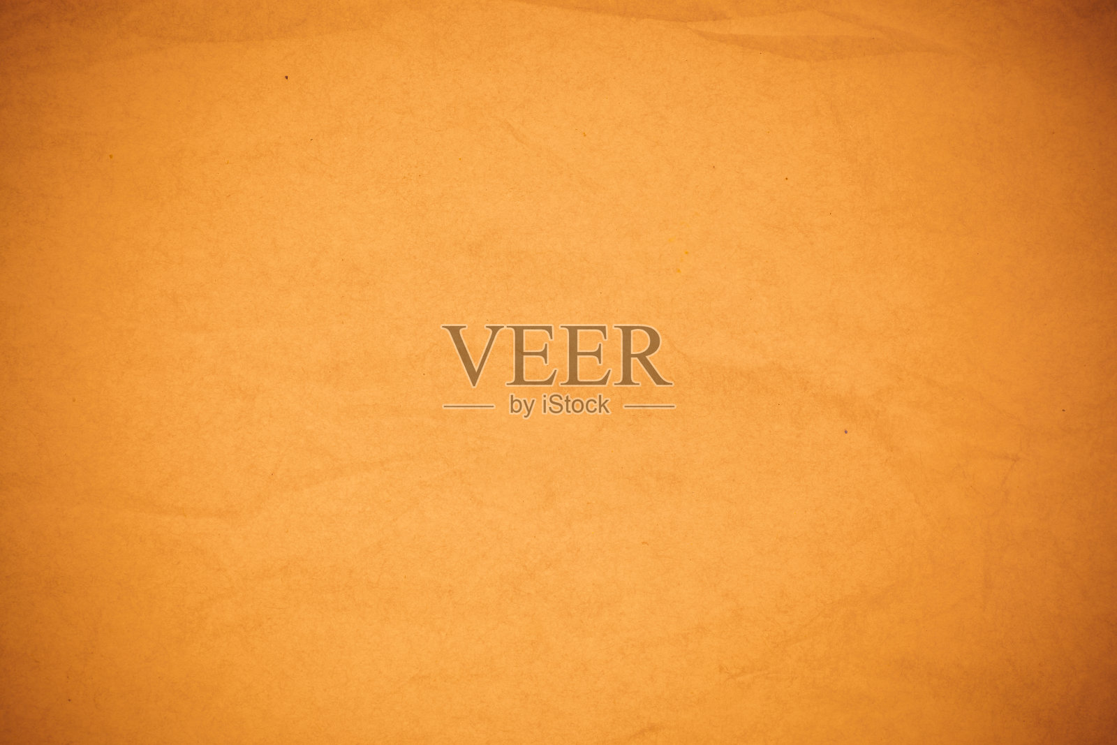 皱巴巴的橙色纸背景。照片摄影图片