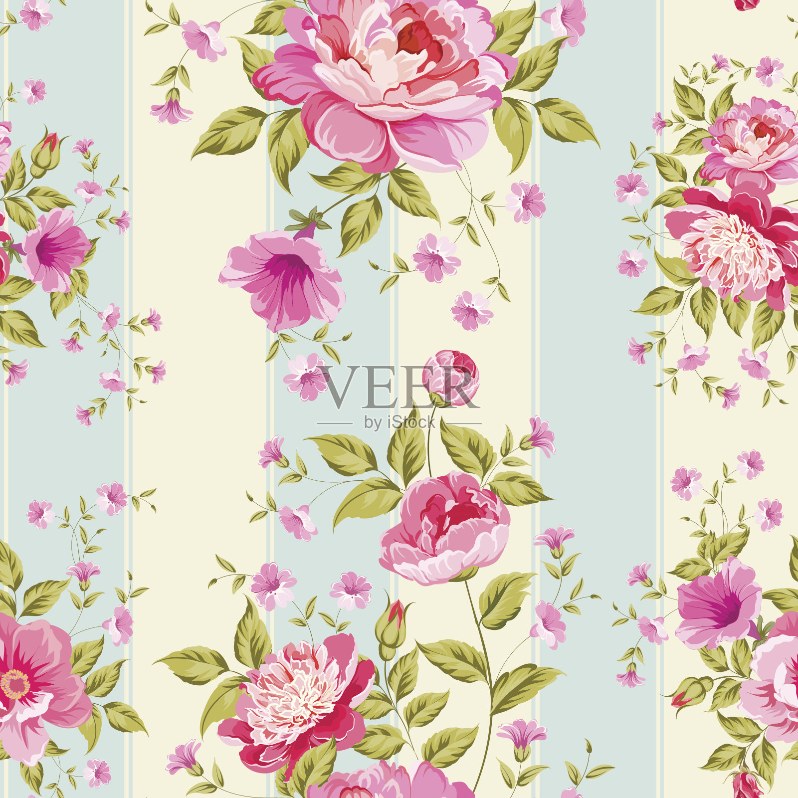 豪华的牡丹wallapaper。插画图片素材