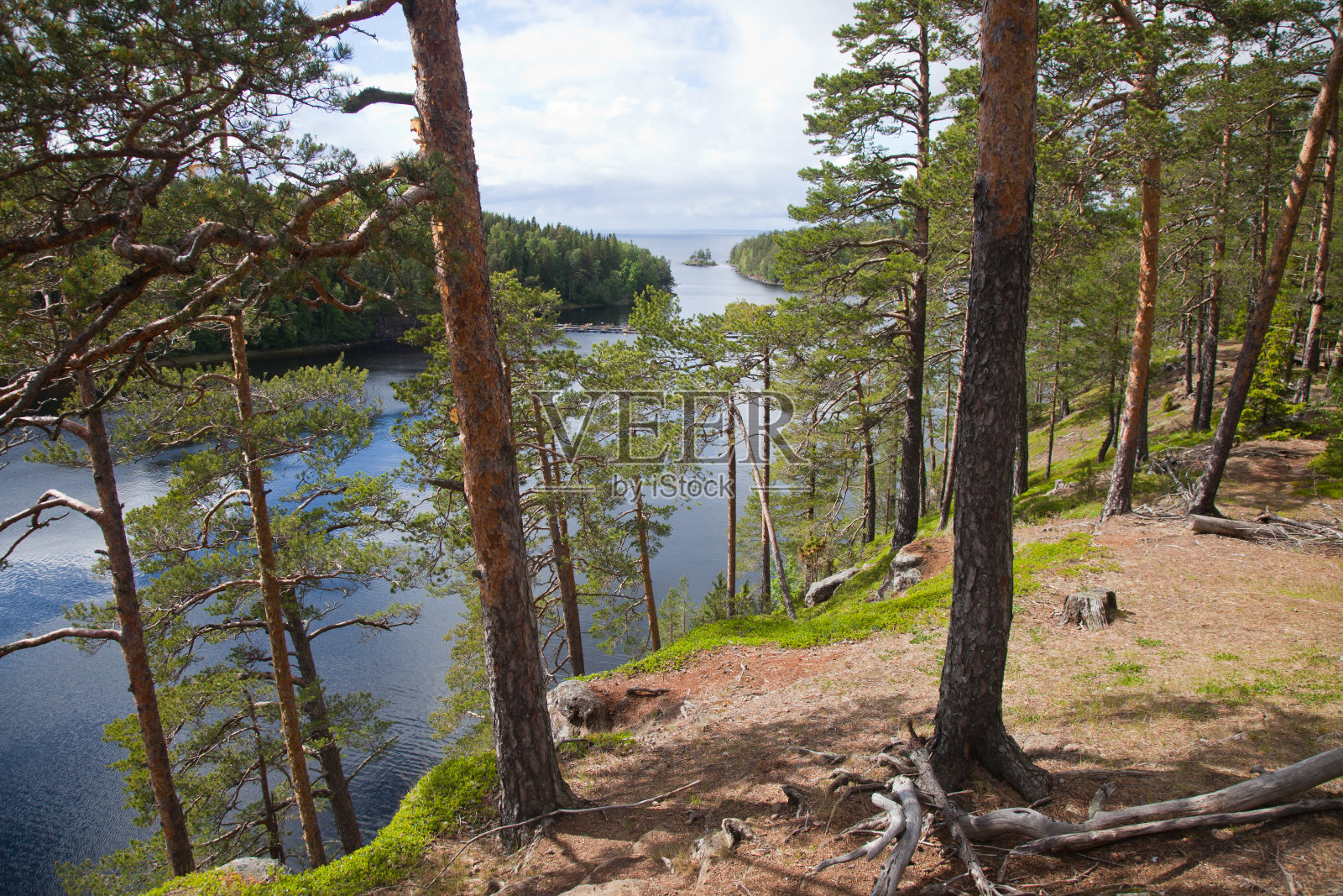 维拉姆岛。卡累利加从伊莱昂山观看照片摄影图片