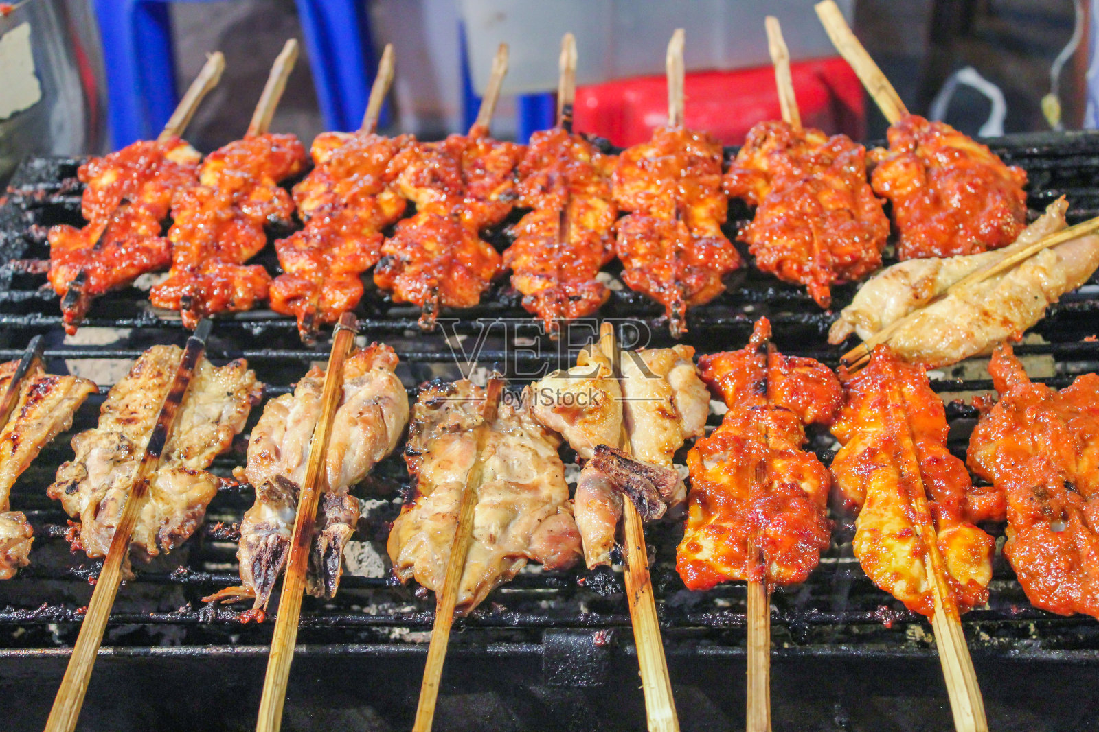 泰式烤鸡照片摄影图片