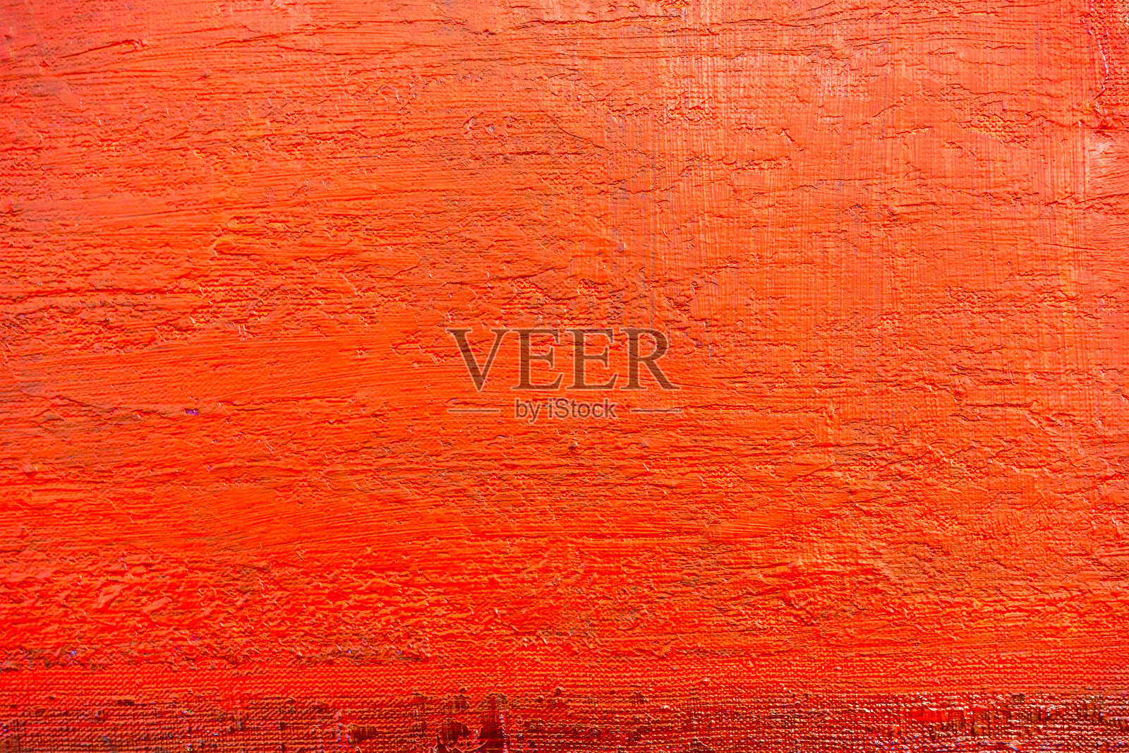 红色的画布与笔触纹理插画图片素材