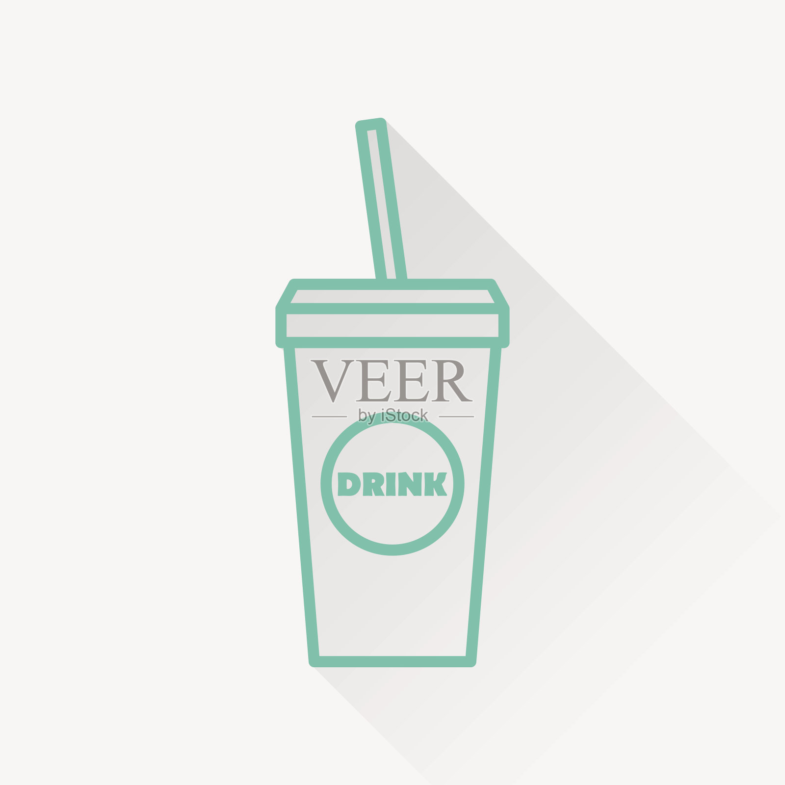 向量喝图标。插画图片素材