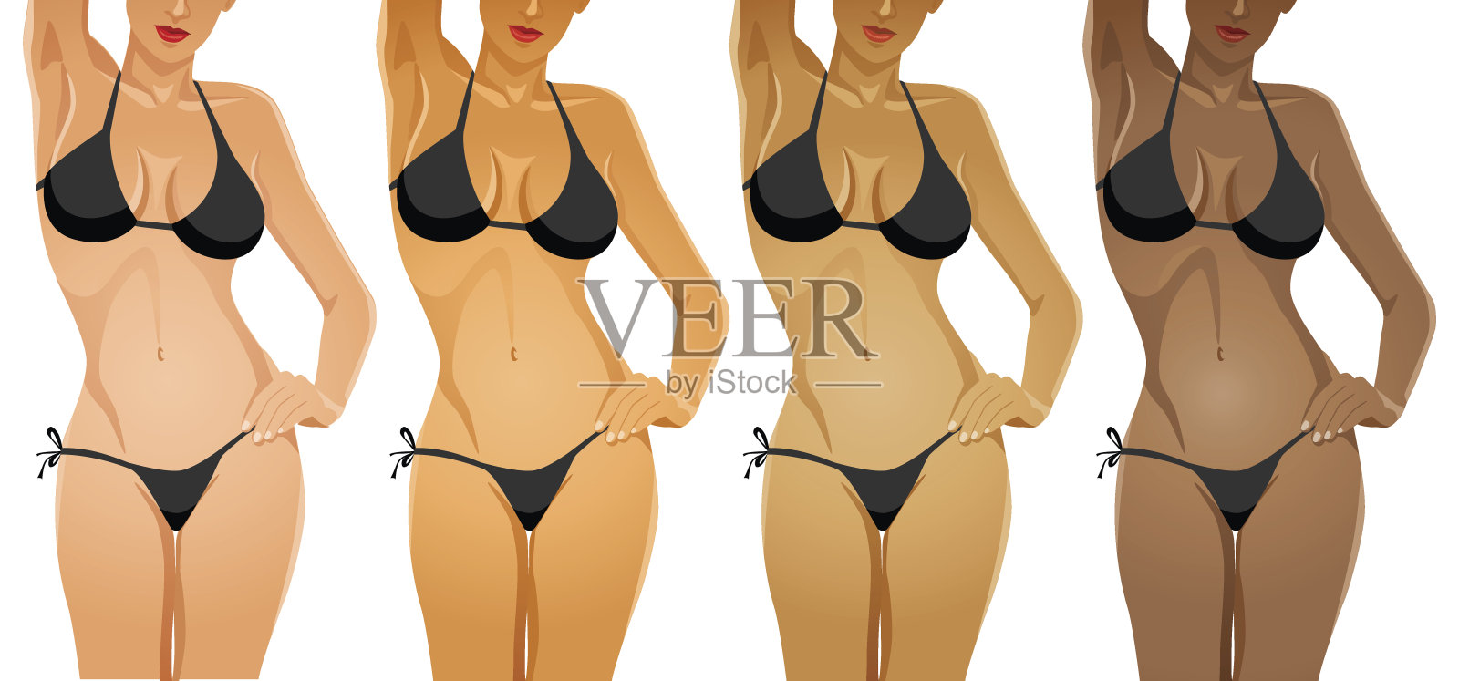 肤色插画图片素材