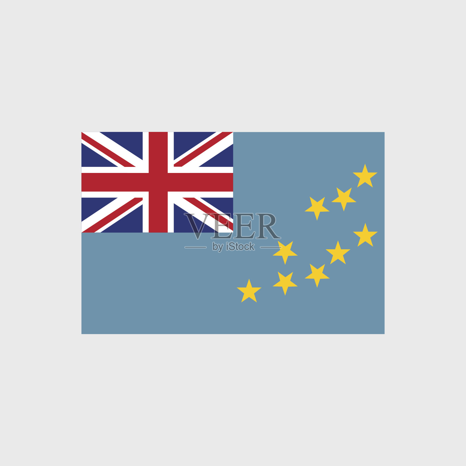 图瓦卢国旗插画图片素材