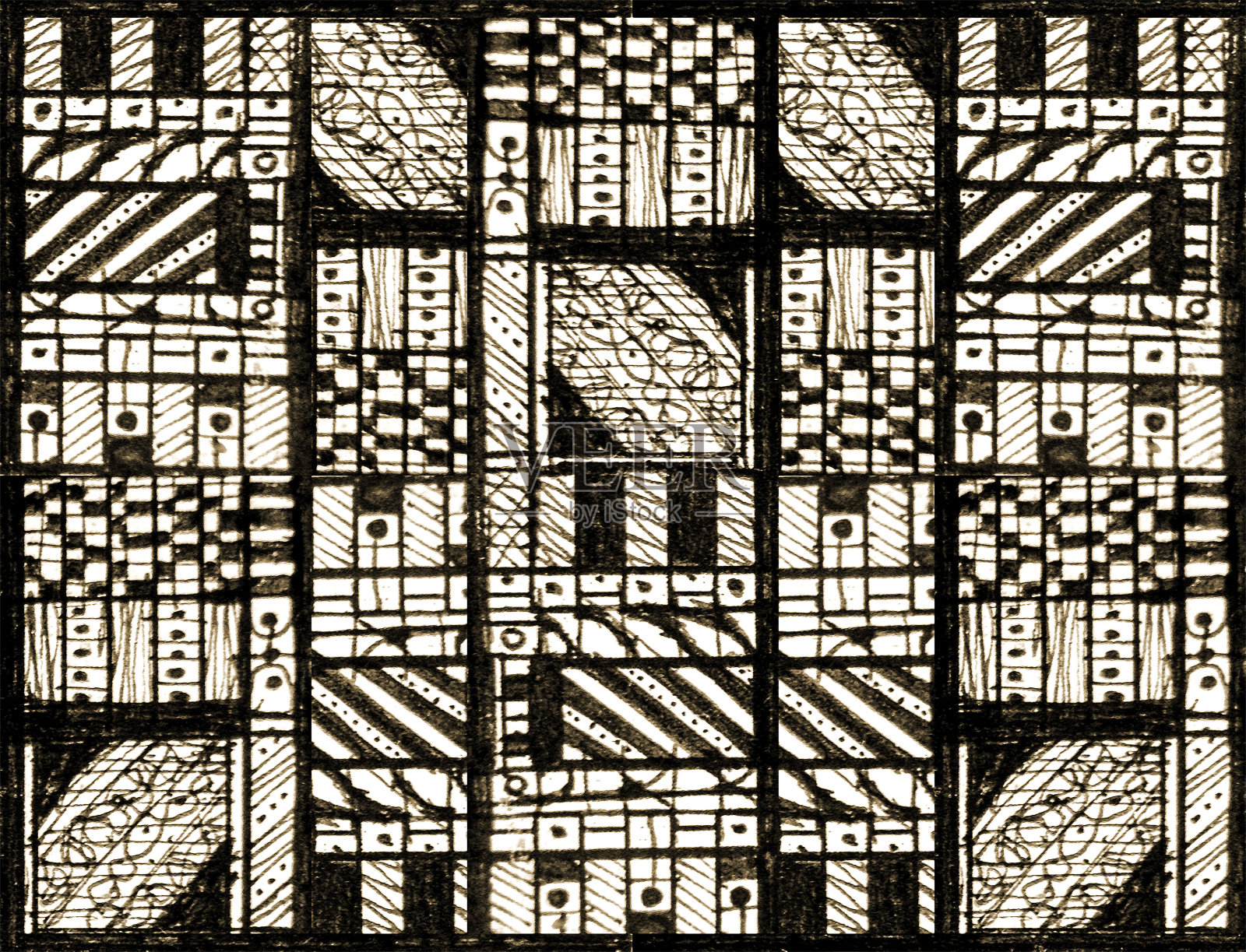 黑白抽象几何图案照片摄影图片