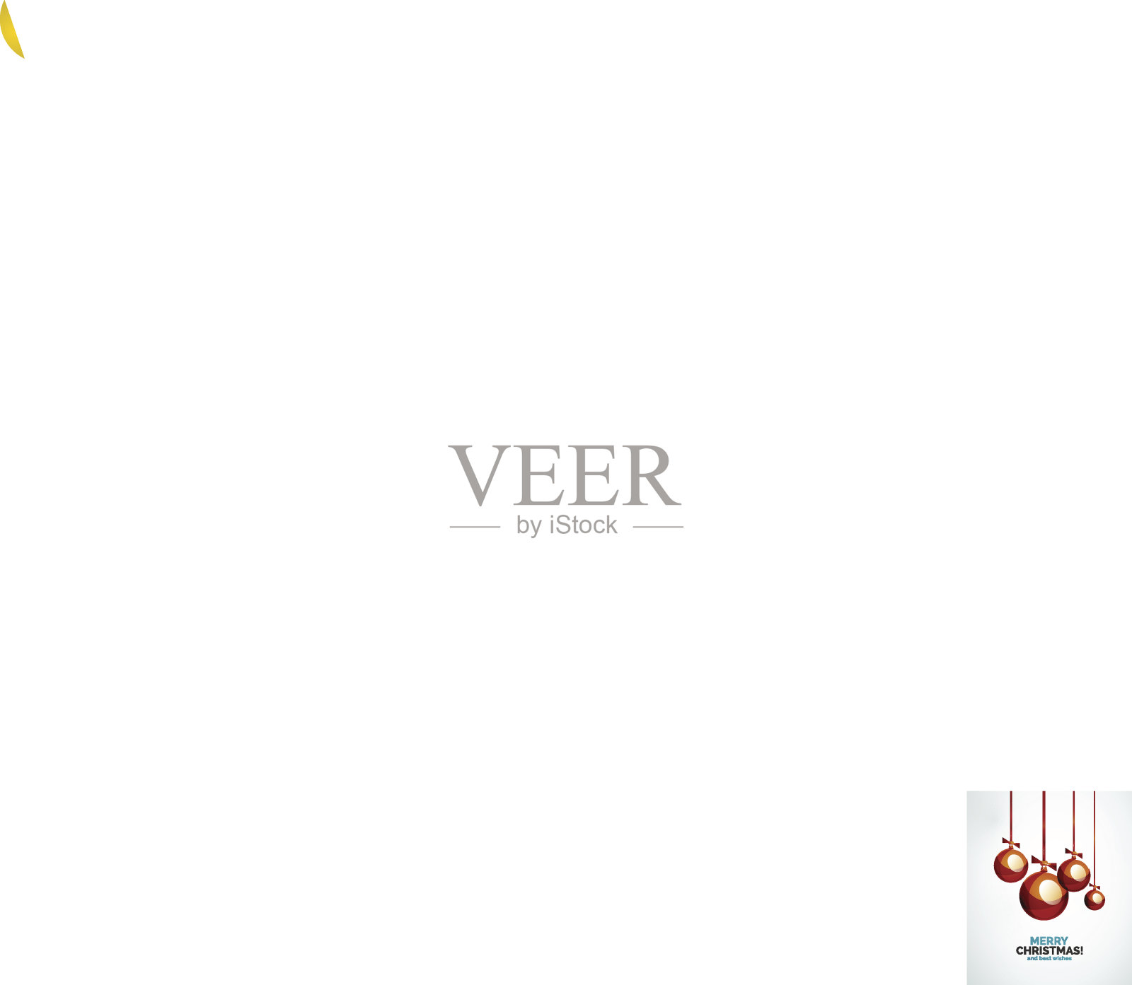 圣诞球，装饰品，新年概念插画图片素材