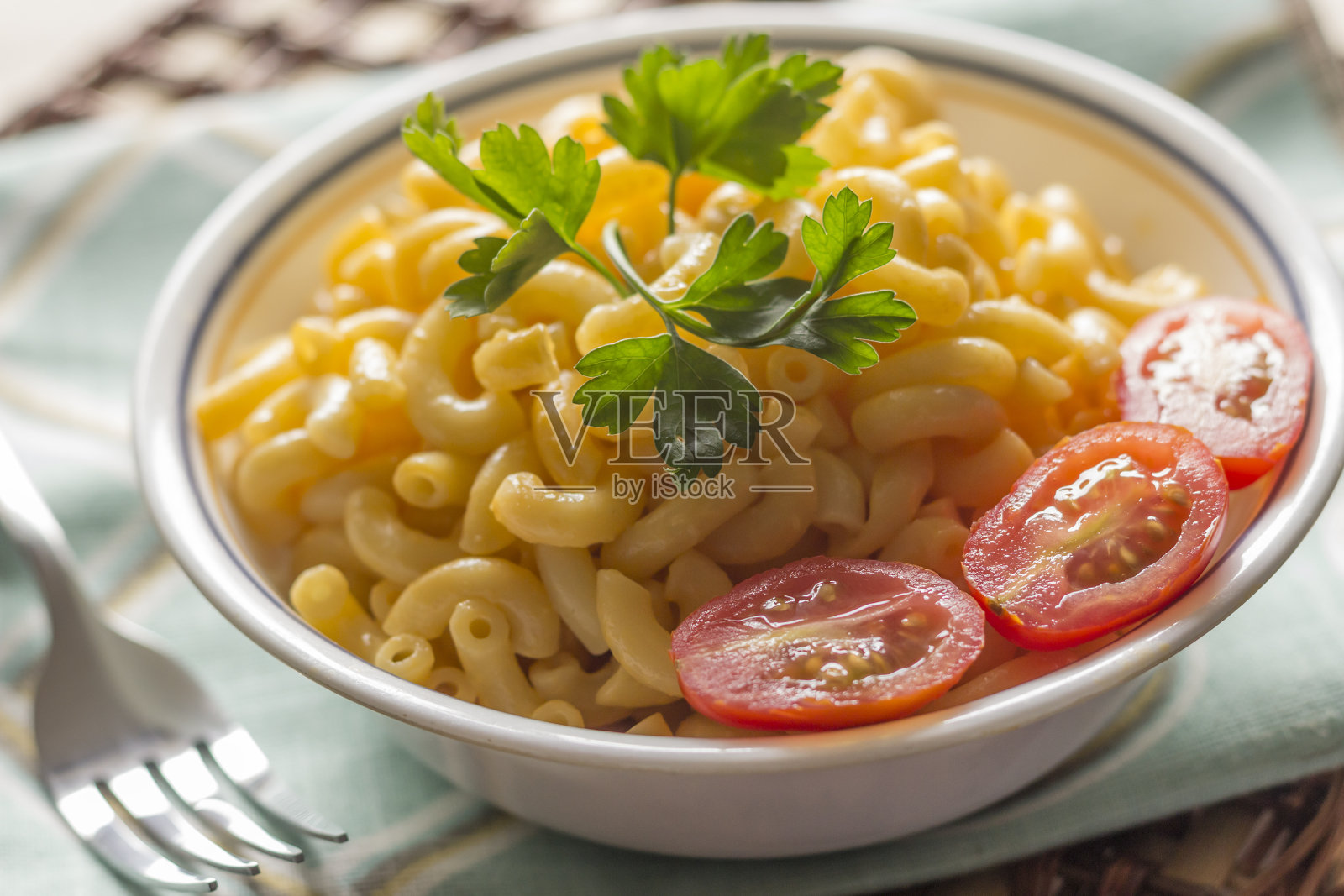 肘形奶酪通心粉照片摄影图片