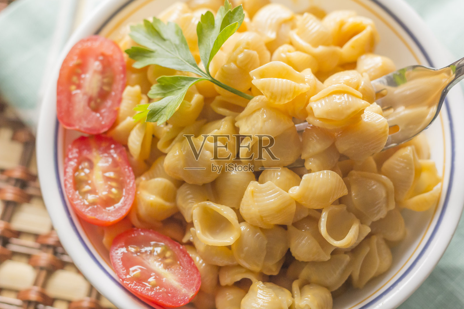 去壳奶酪通心粉照片摄影图片