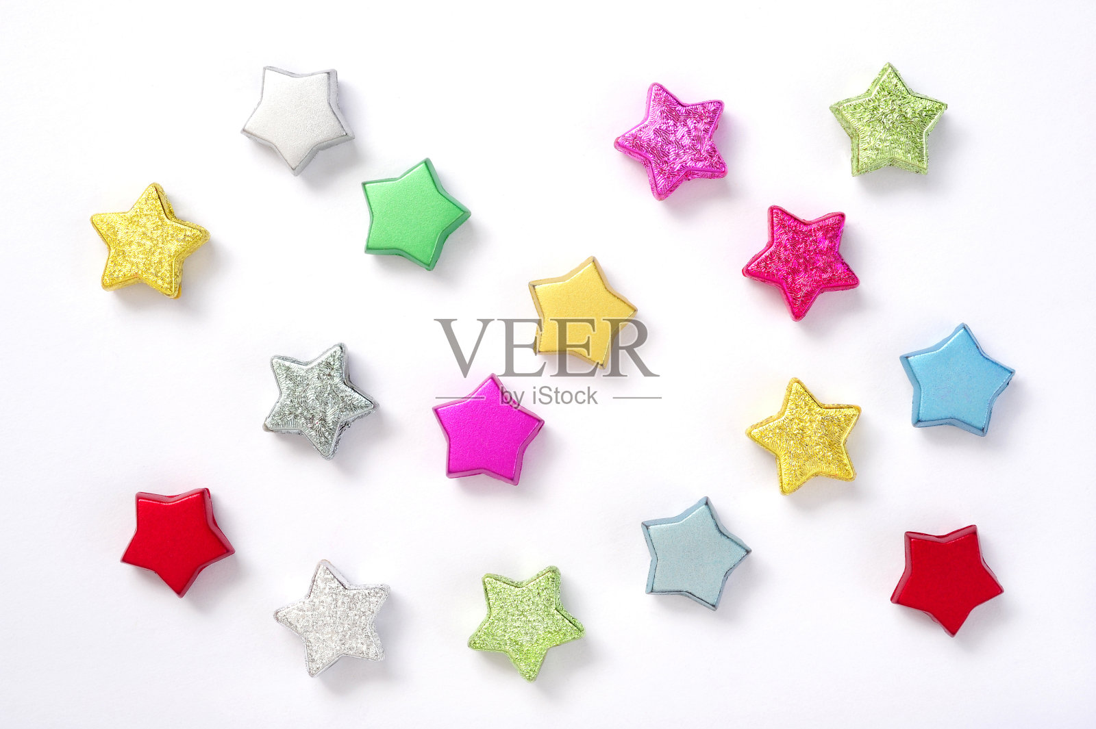 五彩缤纷的星星照片摄影图片