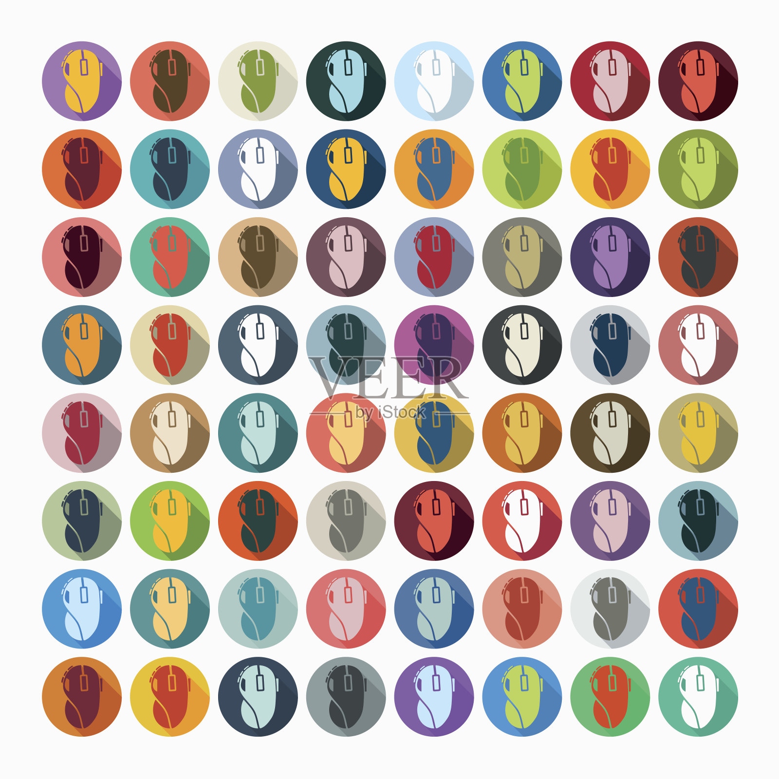 平面设计:电脑鼠标插画图片素材