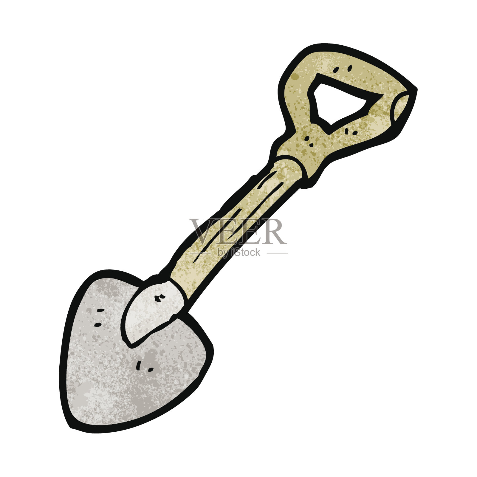 卡通铲插画图片素材