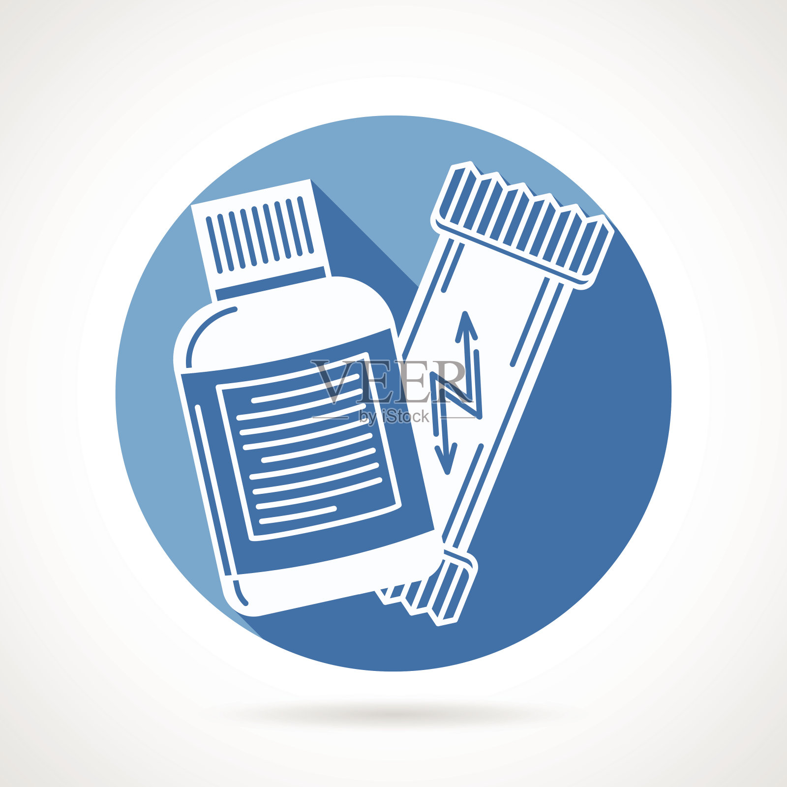 扁平风格圆形运动营养品矢量图标插画图片素材