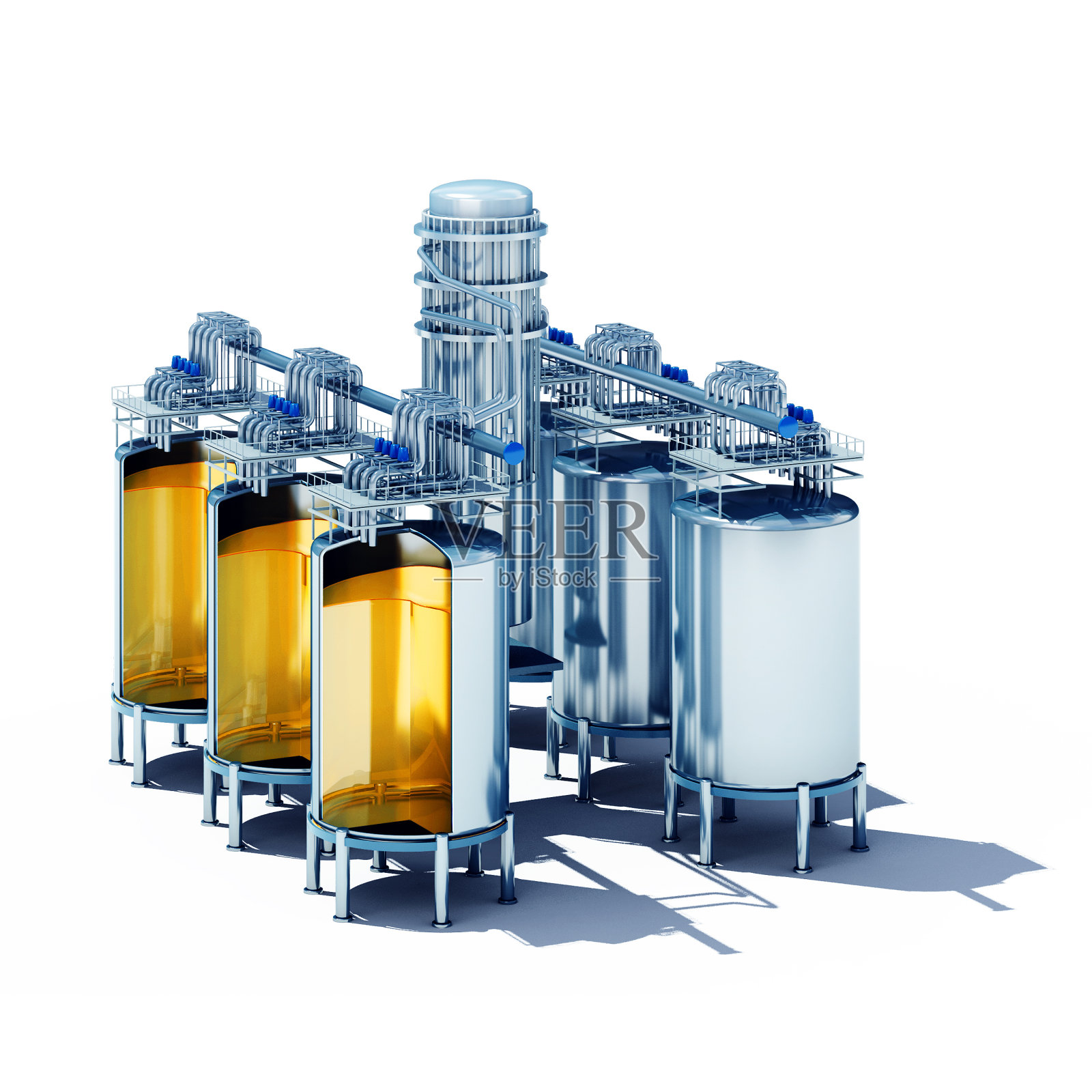 钢发酵缸段照片摄影图片