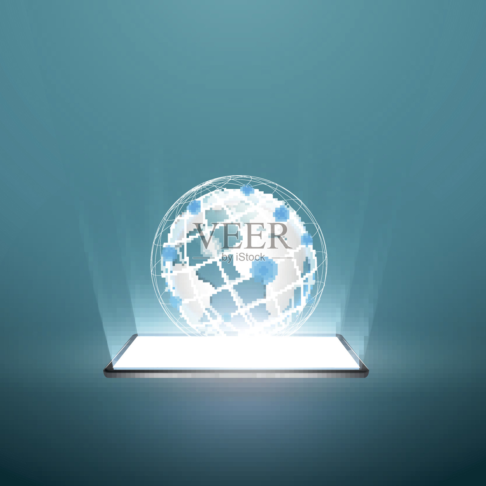 平板电脑的矢量图插画图片素材