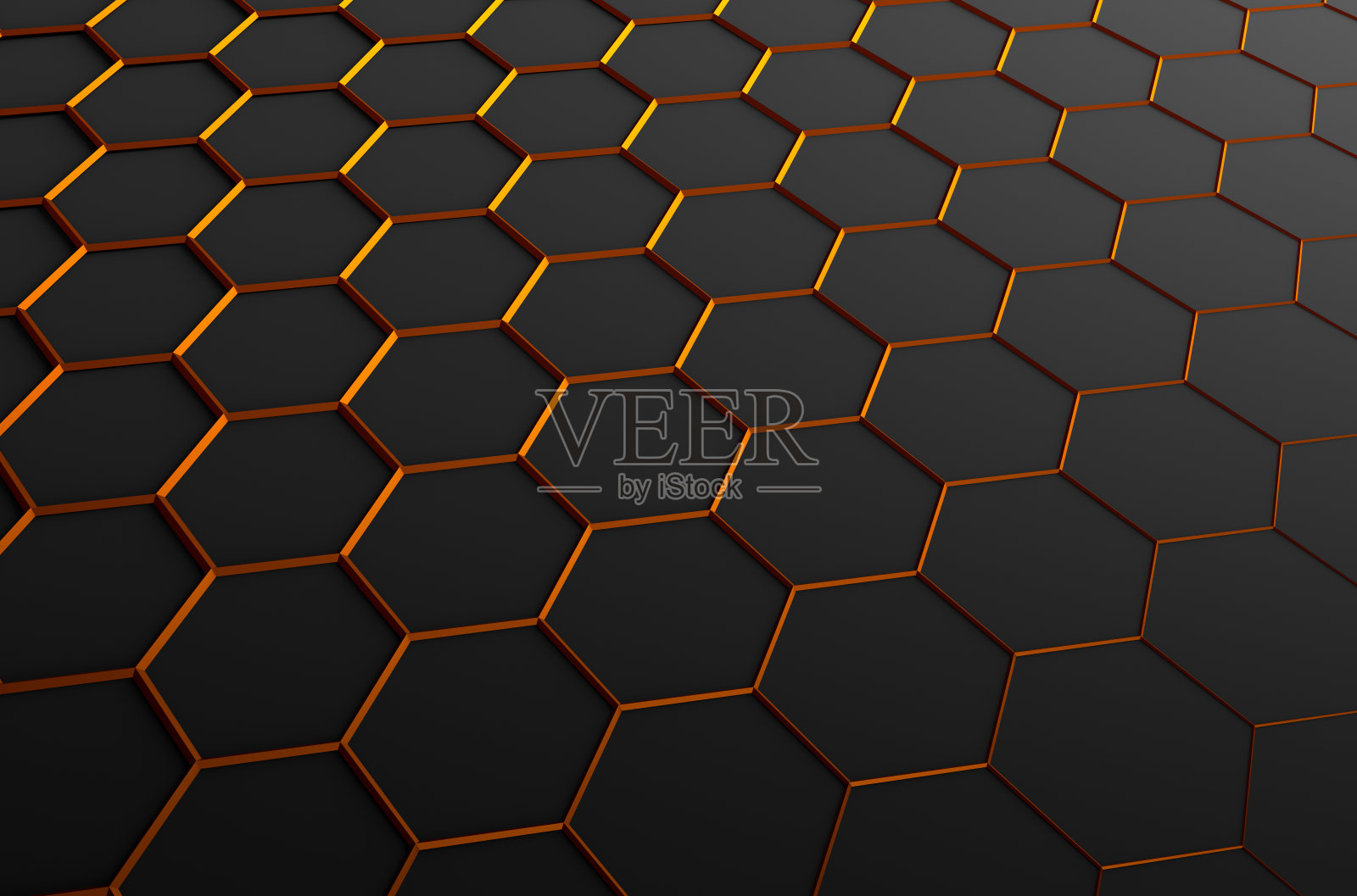 摘要六边形曲面的三维绘制照片摄影图片