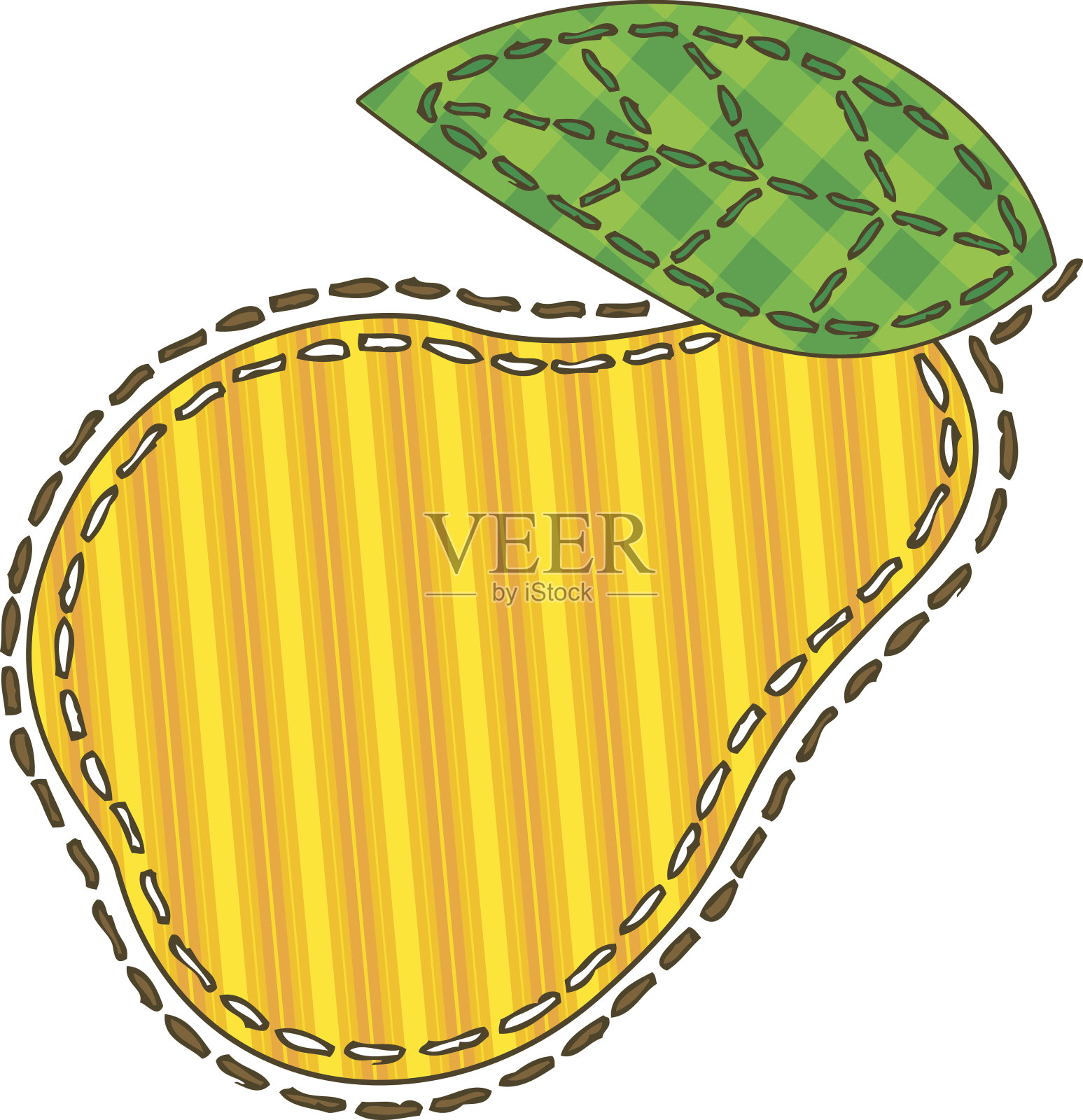 孤立拼接黄梨插画图片素材